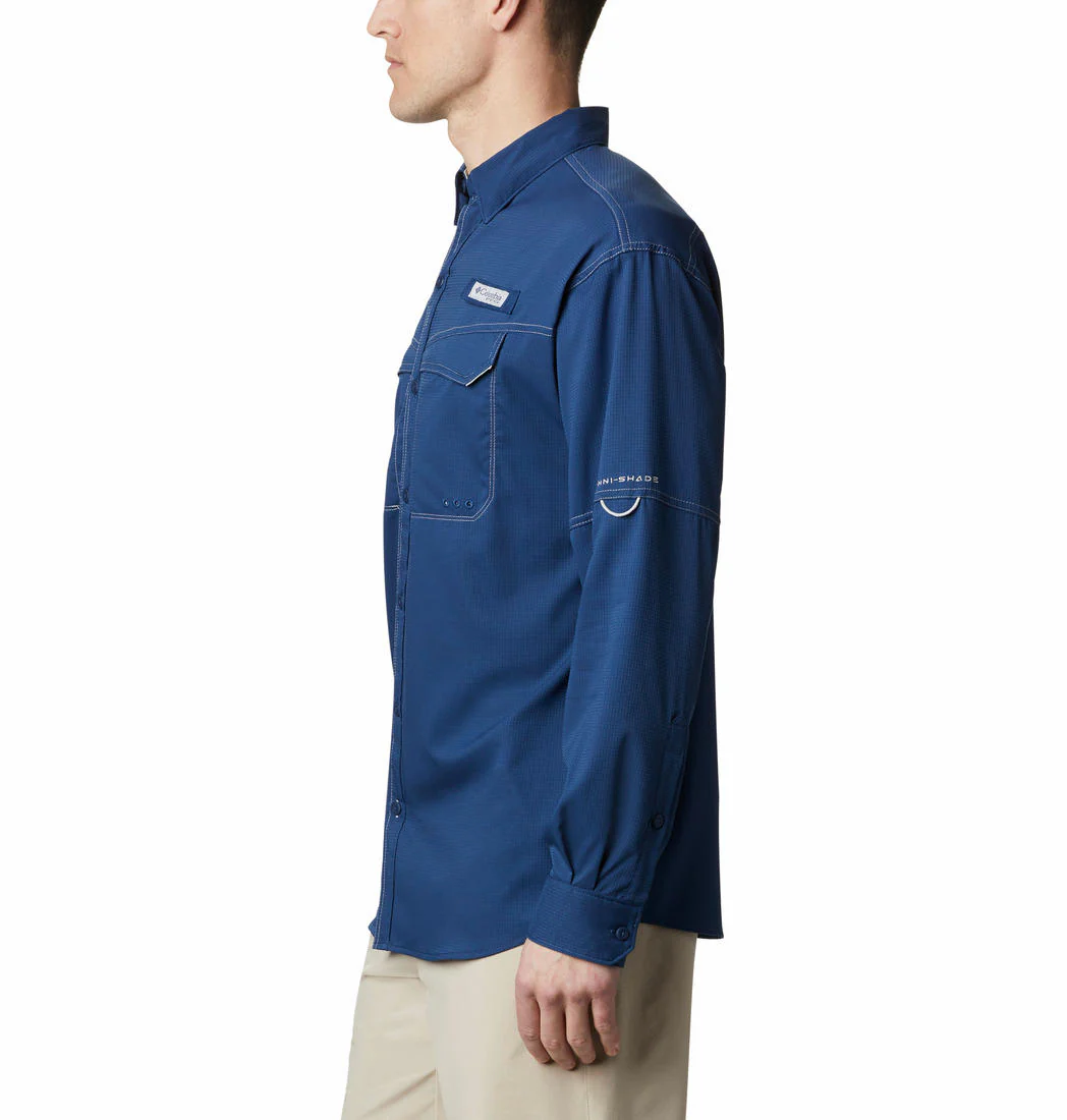 Columbia Men Blue Low Drag Offshore LS Shirt (Sun Protection) - Image 4