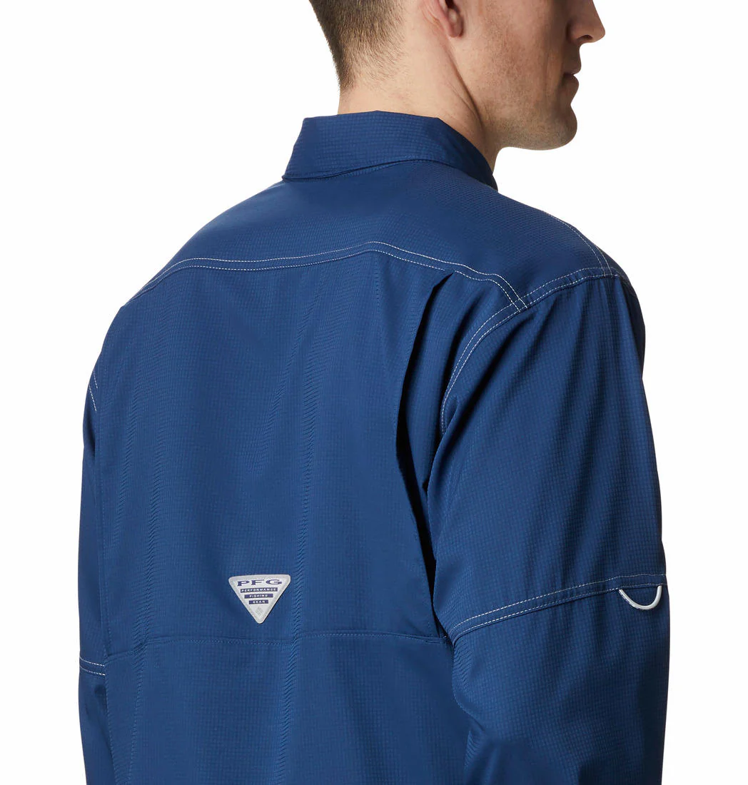 Columbia Men Blue Low Drag Offshore LS Shirt (Sun Protection) - Image 6