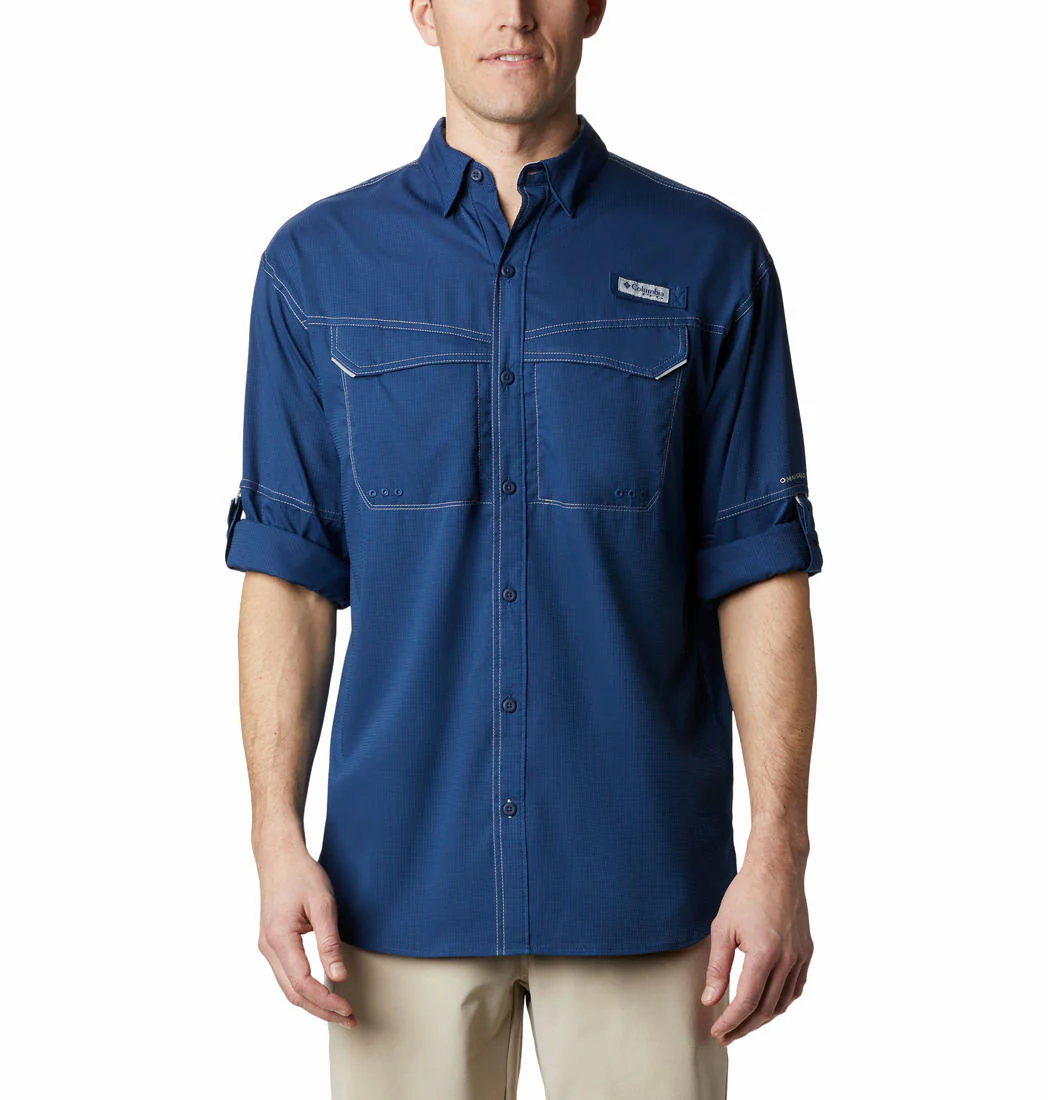 Columbia Men Blue Low Drag Offshore LS Shirt (Sun Protection) - Image 7
