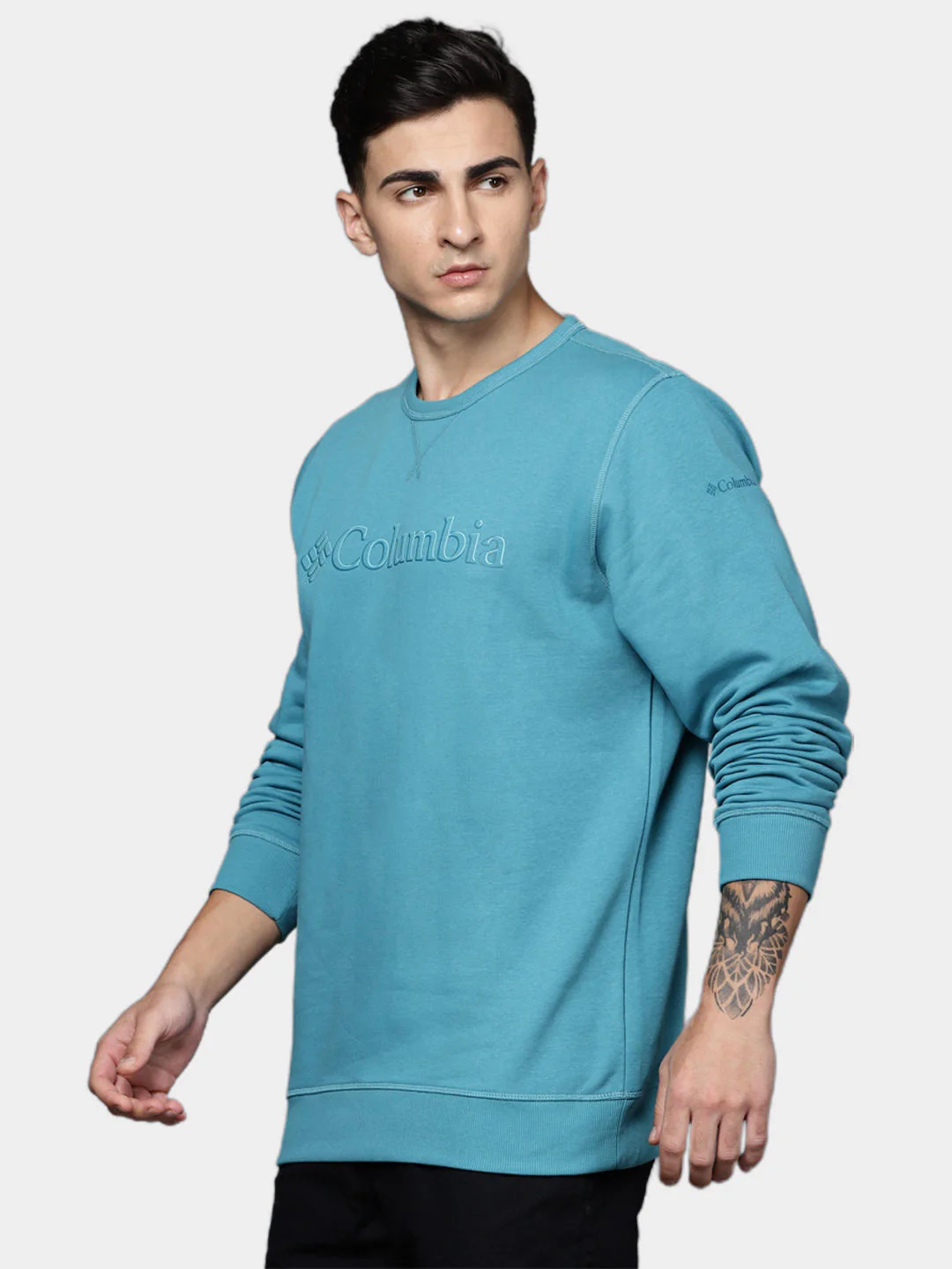 Columbia Men Blue M Columbia Logo Fleece Crew (Sun Protection) - Image 11