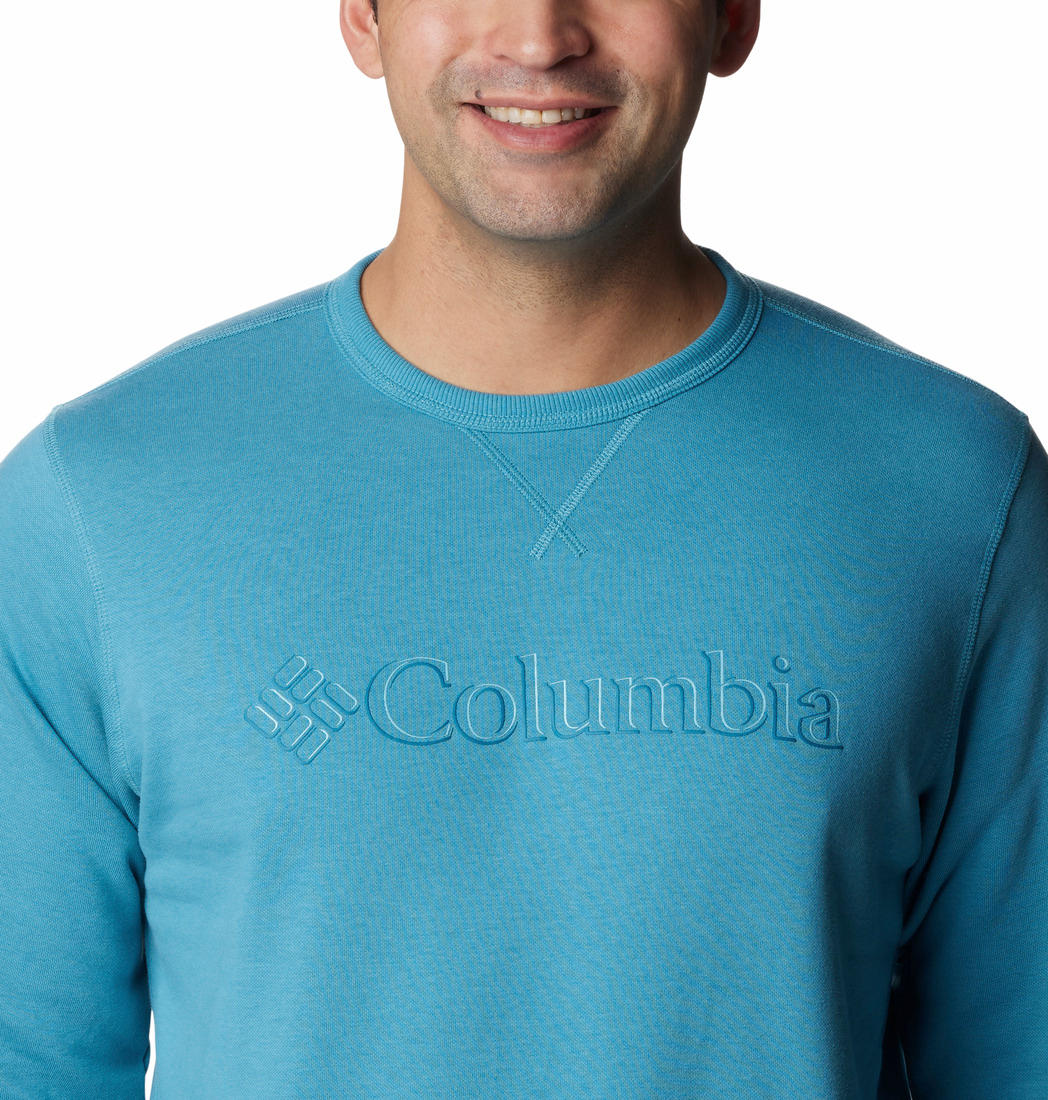 Columbia Men Blue M Columbia Logo Fleece Crew (Sun Protection) - Image 2