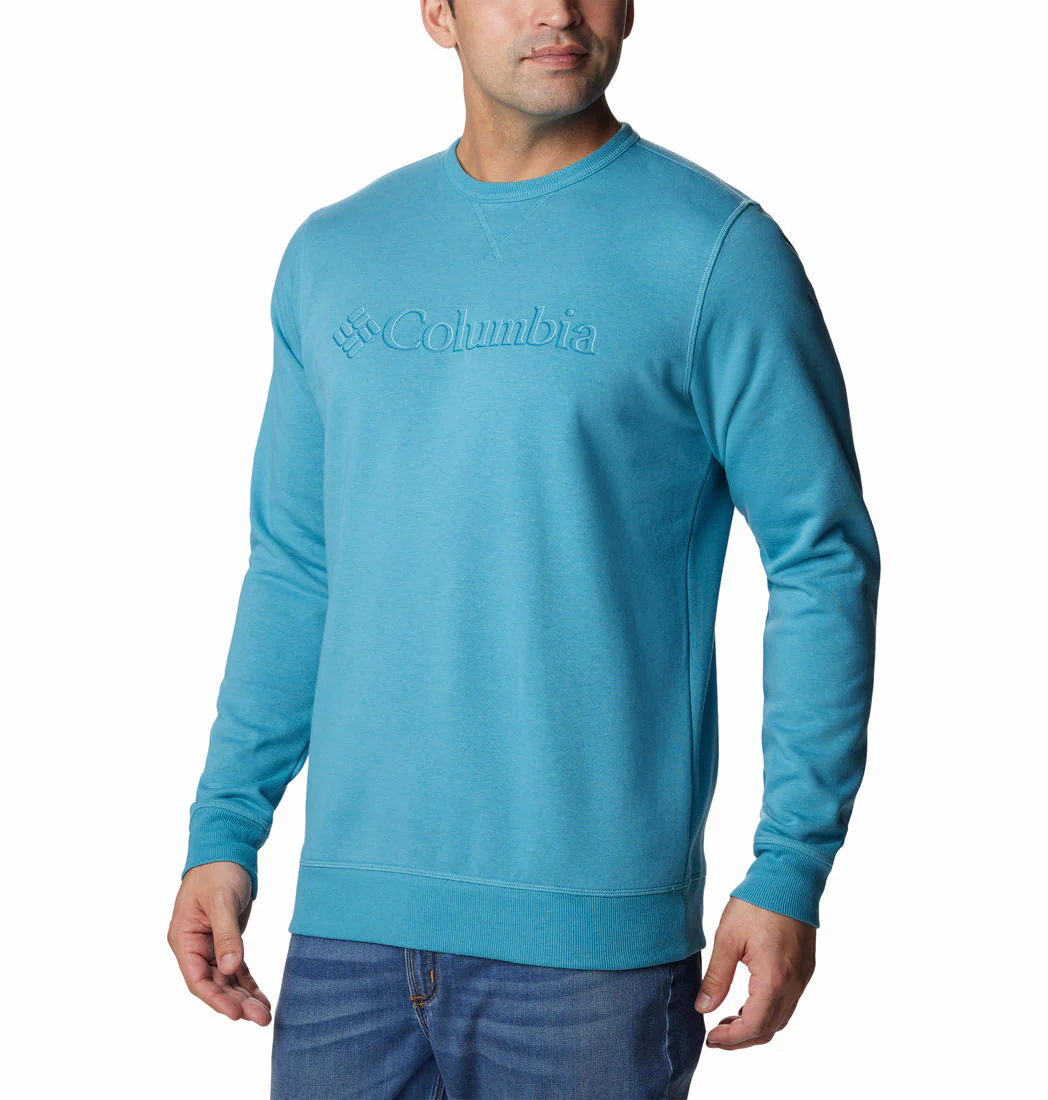 Columbia Men Blue M Columbia Logo Fleece Crew (Sun Protection) - Image 3