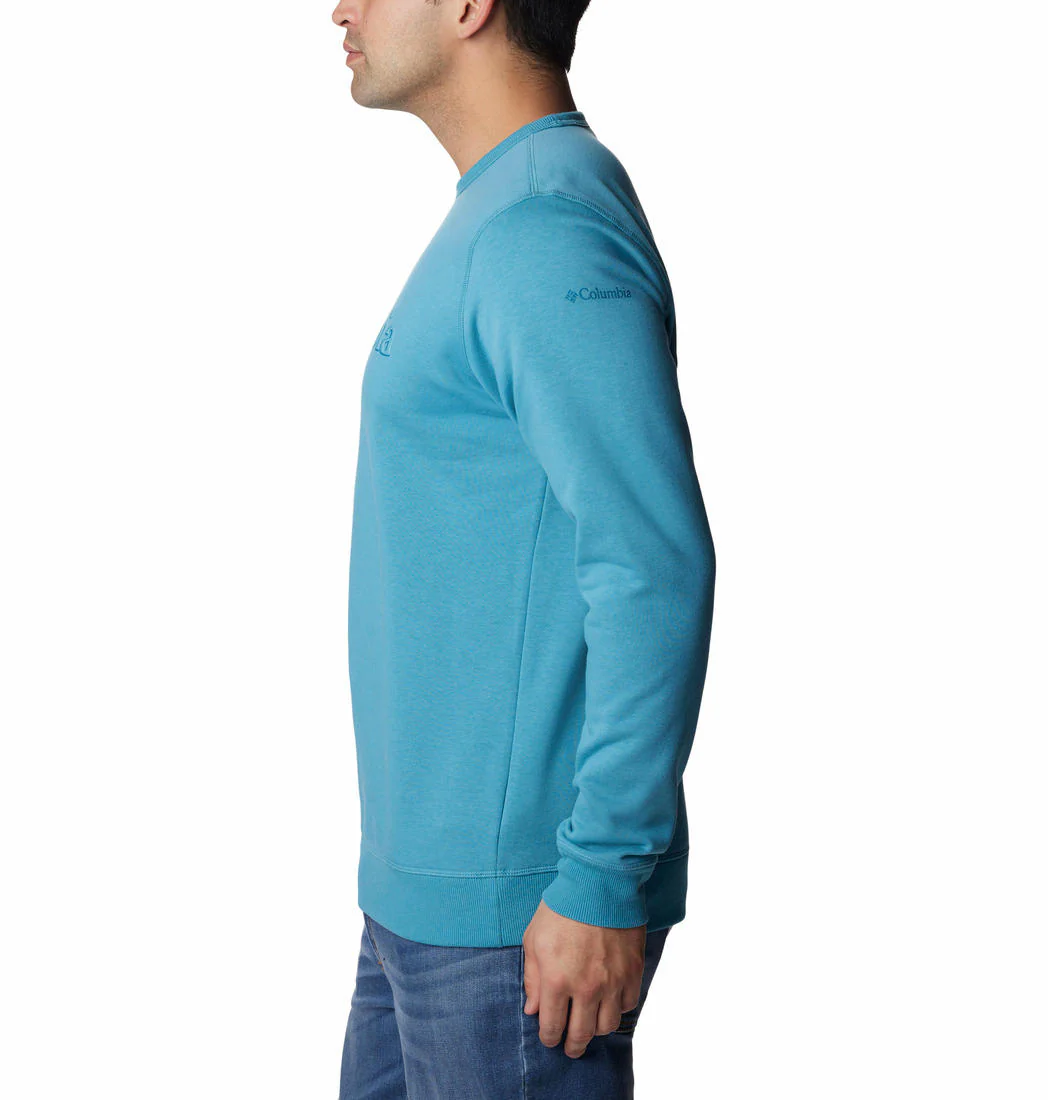 Columbia Men Blue M Columbia Logo Fleece Crew (Sun Protection) - Image 4