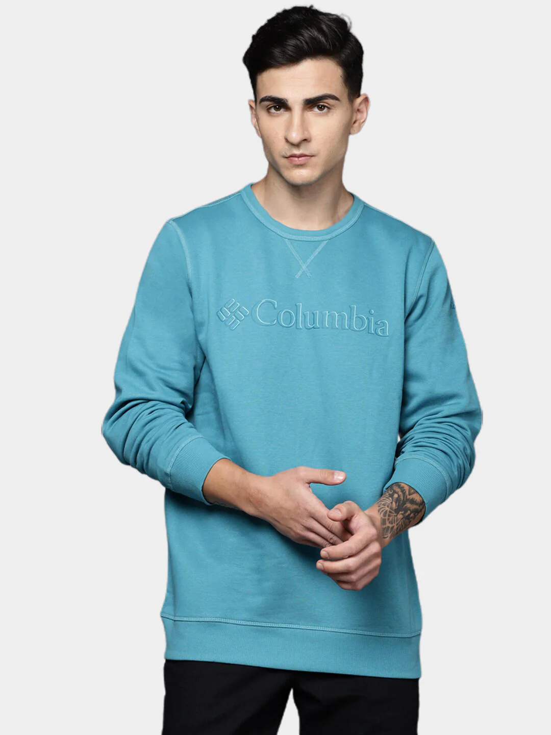 Columbia Men Blue M Columbia Logo Fleece Crew (Sun Protection) - Image 9