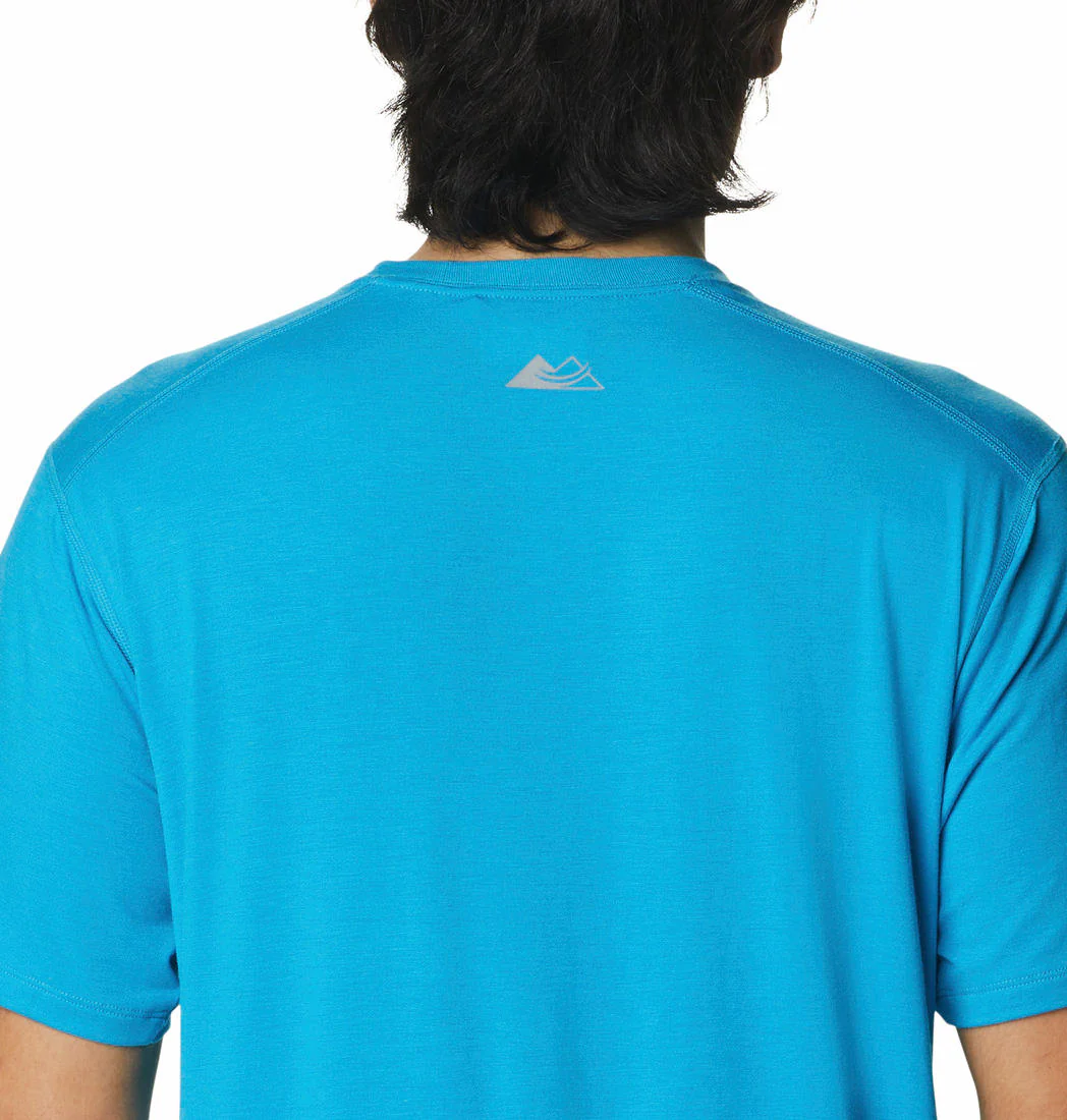 Columbia Men Blue M Endless Trail Running Tech Tee - Image 3
