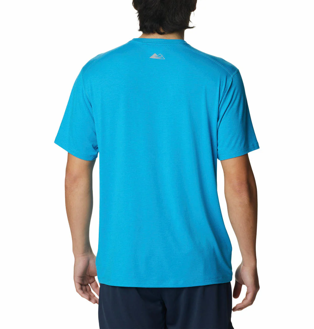 Columbia Men Blue M Endless Trail Running Tech Tee - Image 5