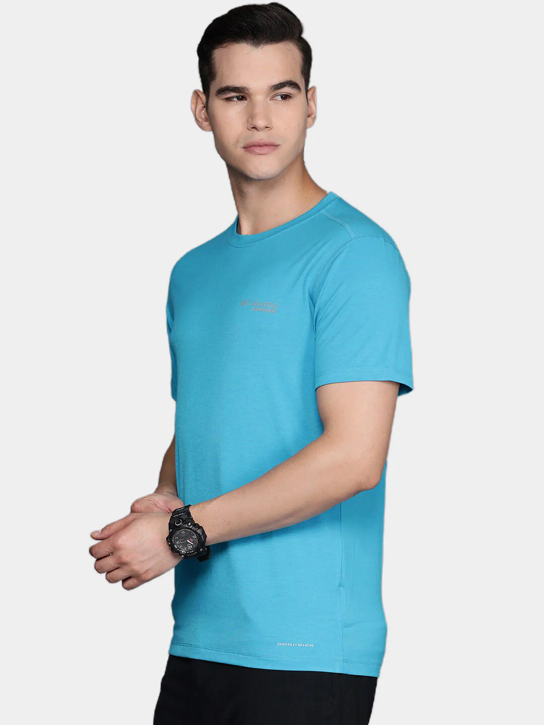 Columbia Men Blue M Endless Trail Running Tech Tee - Image 8