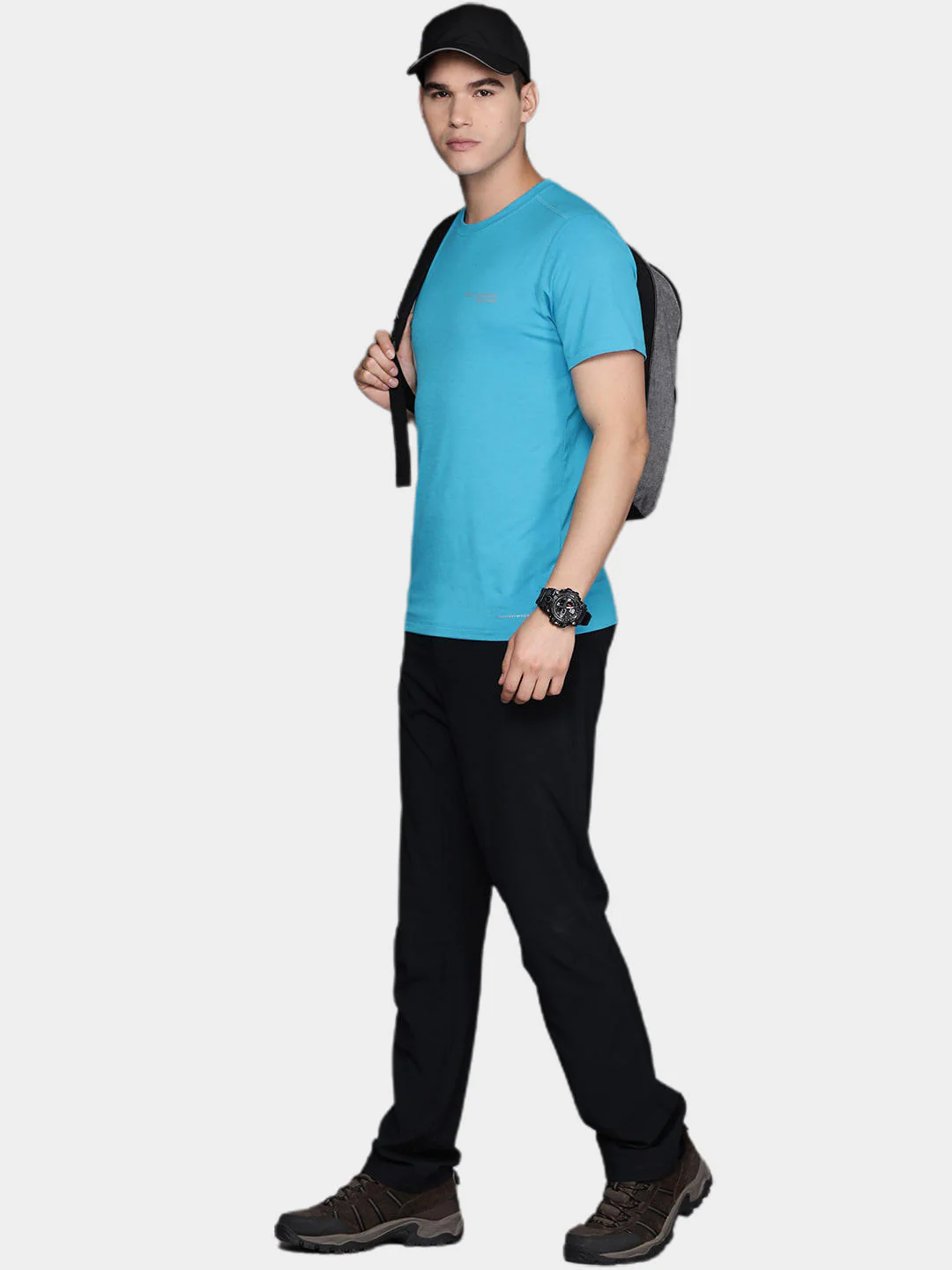 Columbia Men Blue M Endless Trail Running Tech Tee - Image 9