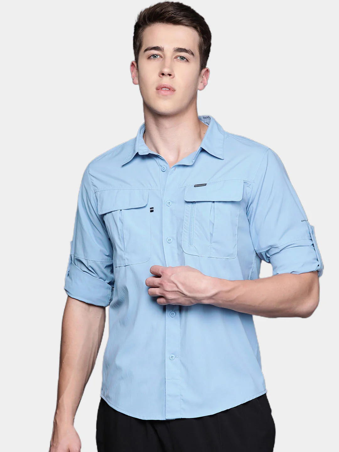 Columbia Men Blue Newton Ridge II Long Sleeve (Sun Protection) - Image 10