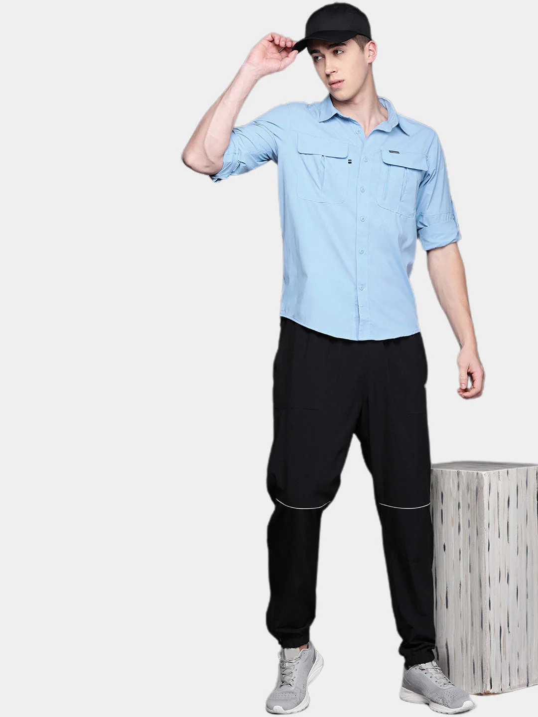 Columbia Men Blue Newton Ridge II Long Sleeve (Sun Protection) - Image 13