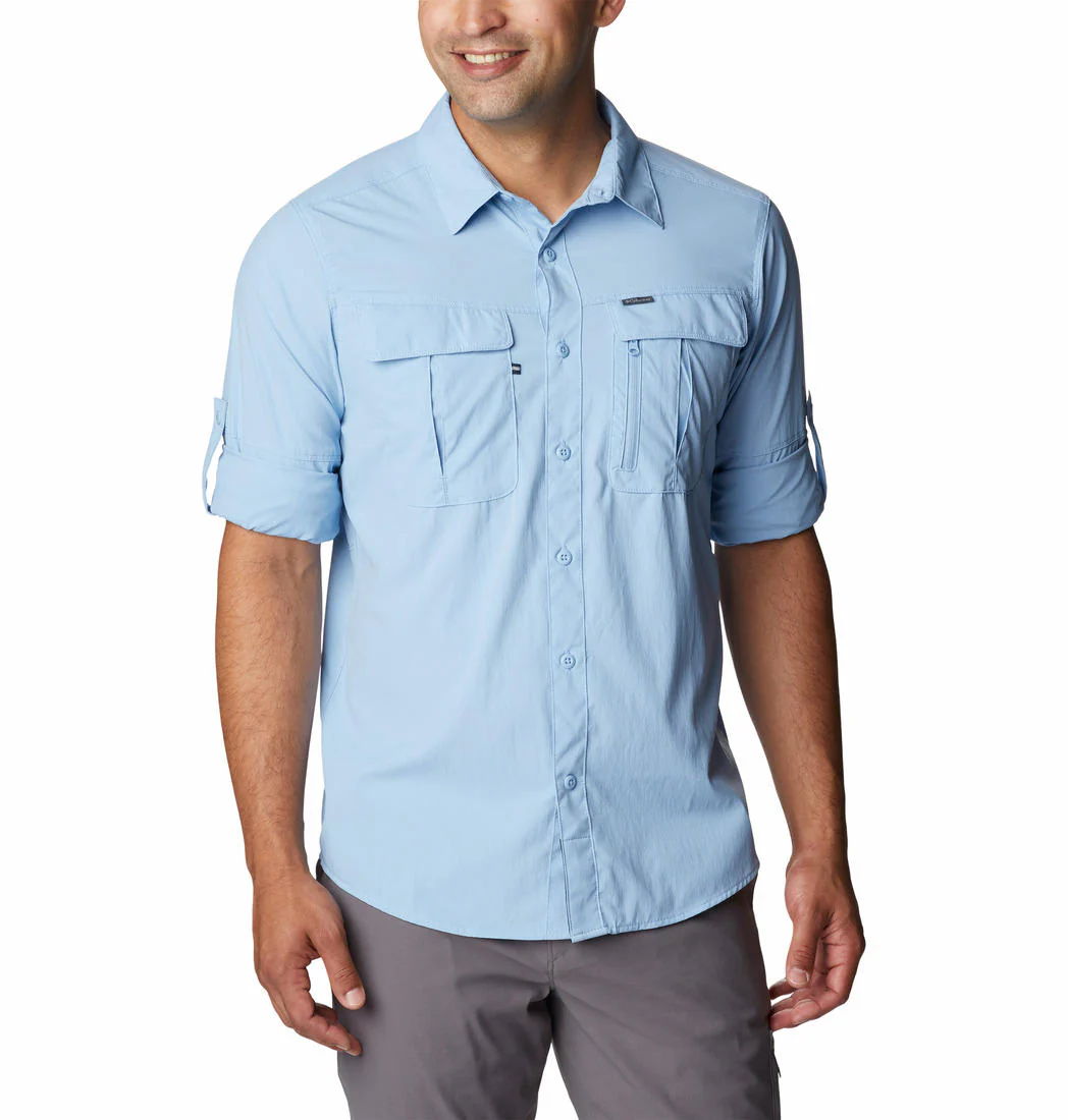 Columbia Men Blue Newton Ridge II Long Sleeve (Sun Protection) - Image 2