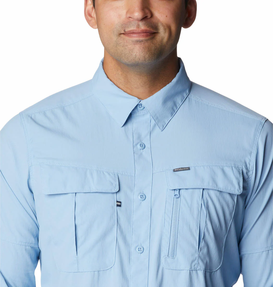 Columbia Men Blue Newton Ridge II Long Sleeve (Sun Protection) - Image 4