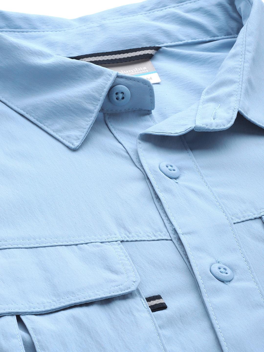 Columbia Men Blue Newton Ridge II Long Sleeve (Sun Protection) - Image 8