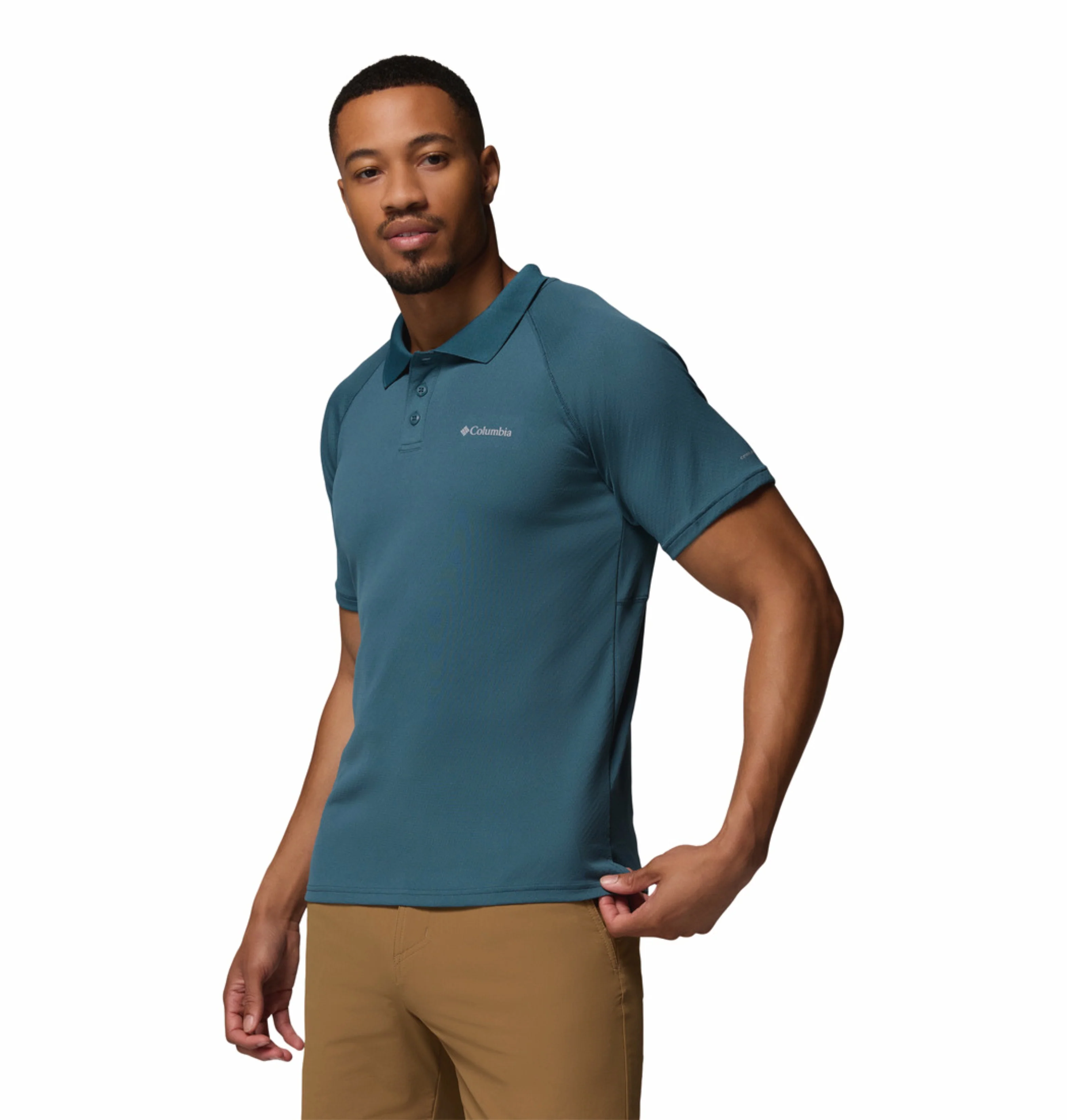 Columbia Men Blue Omni-Freeze Alpine Chill Pro Polo Tshirt - Image 5