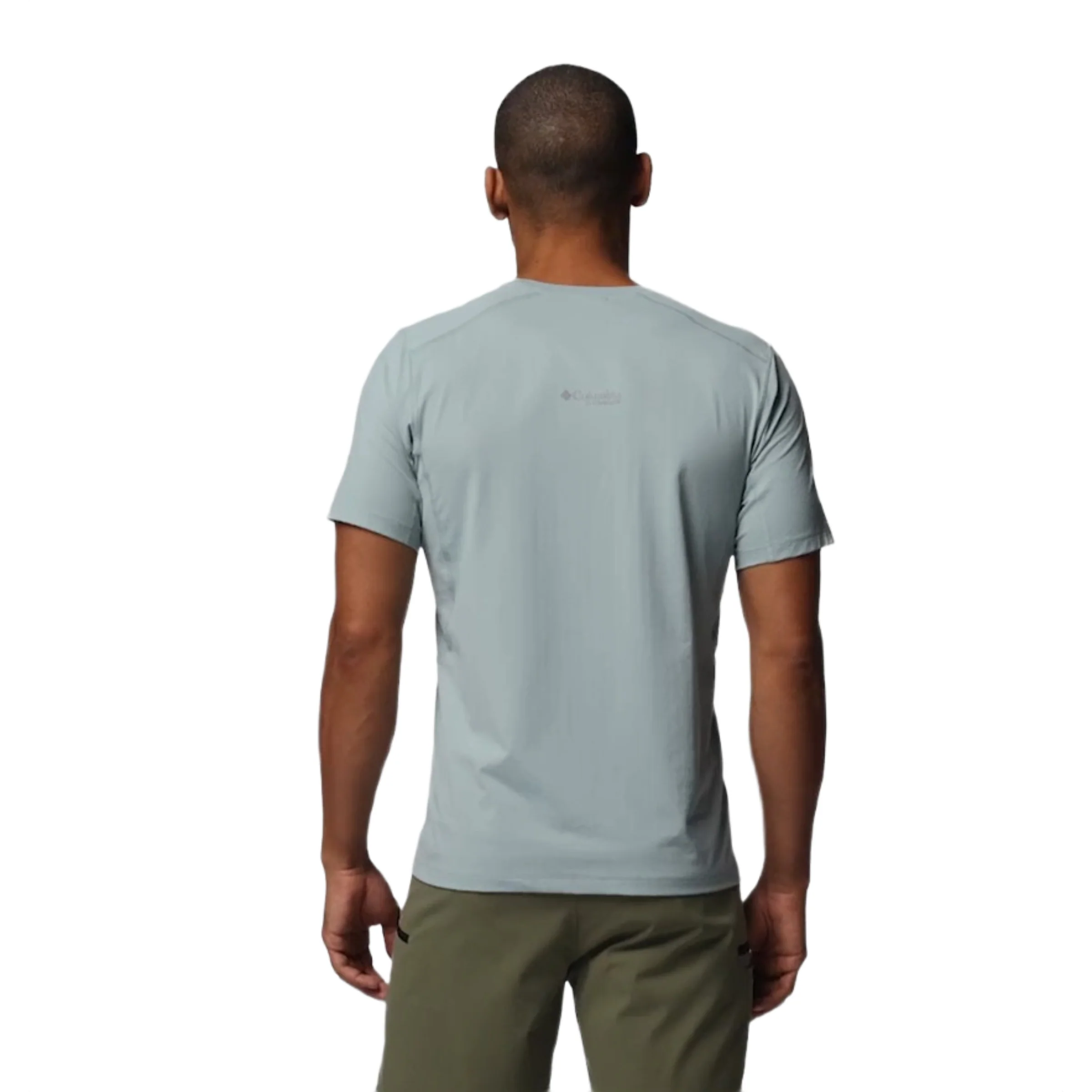 Columbia Men Blue Omni-Freeze Diamond Peak Pro Tshirt - Image 4