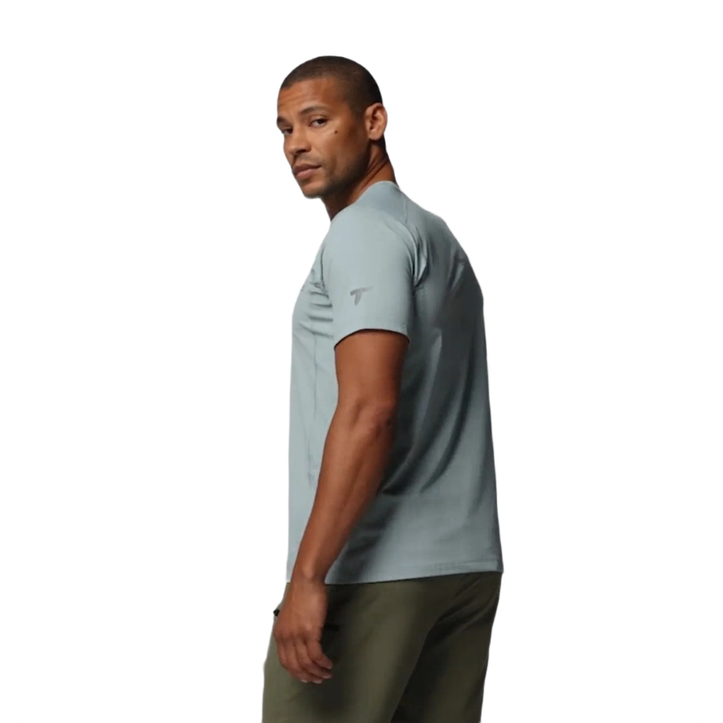 Columbia Men Blue Omni-Freeze Diamond Peak Pro Tshirt - Image 5