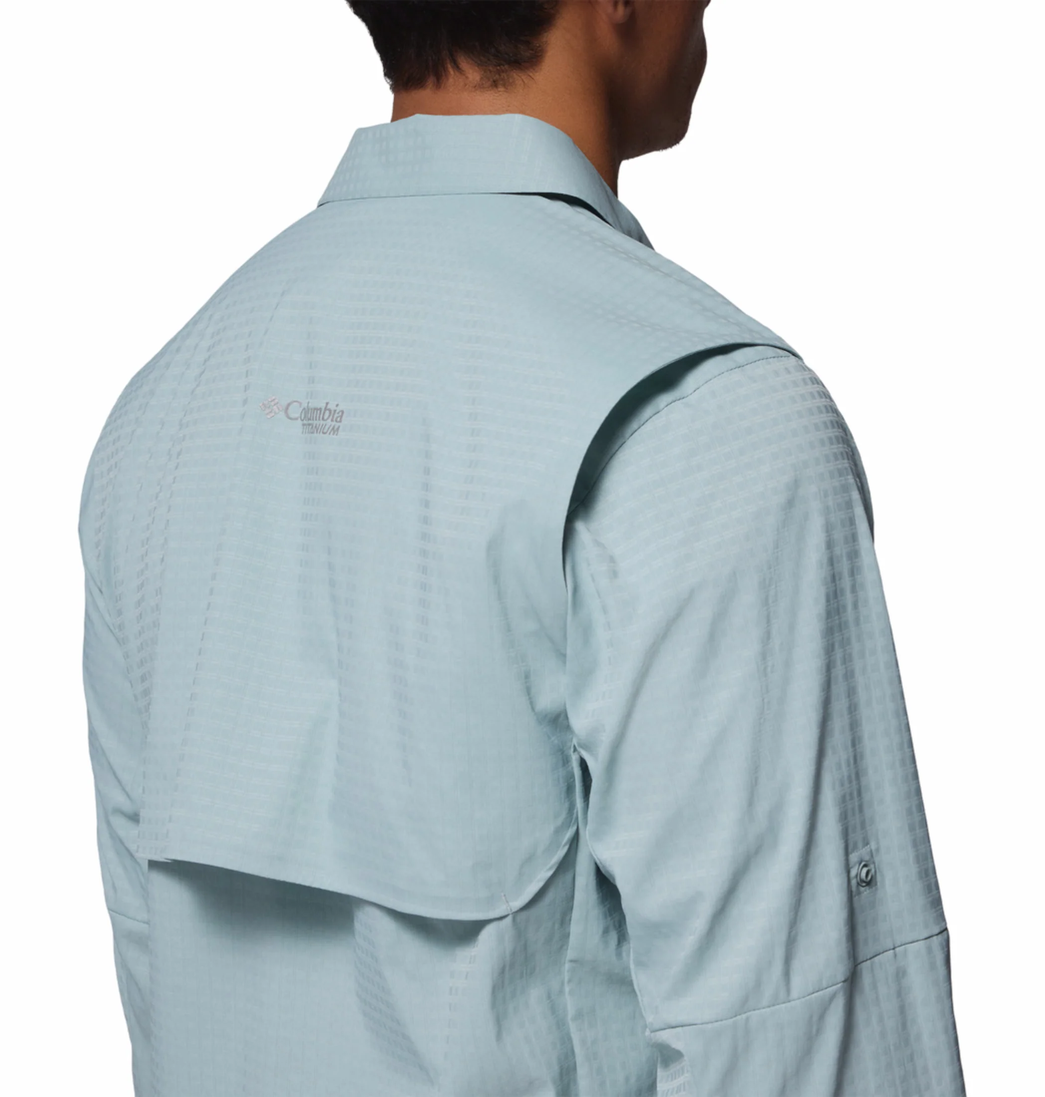 Columbia Men Blue Omni-Freeze Ridge Ascent Long Sleeve Shirt - Image 11