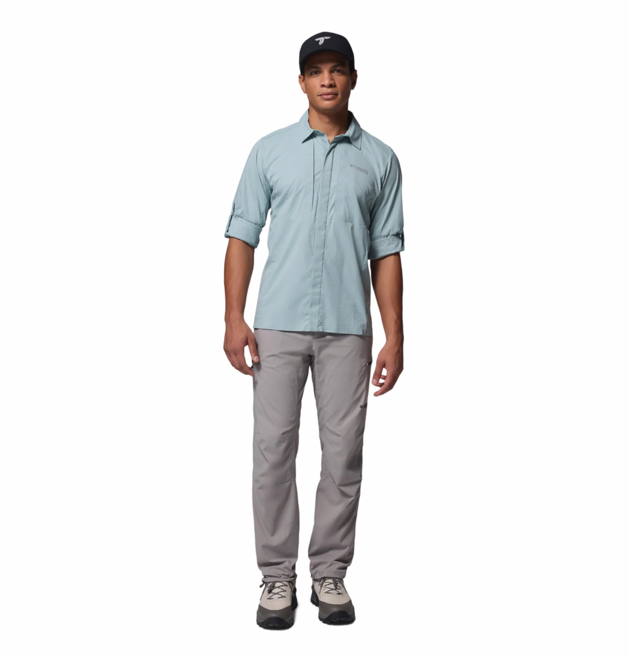 Columbia Men Blue Omni-Freeze Ridge Ascent Long Sleeve Shirt - Image 6