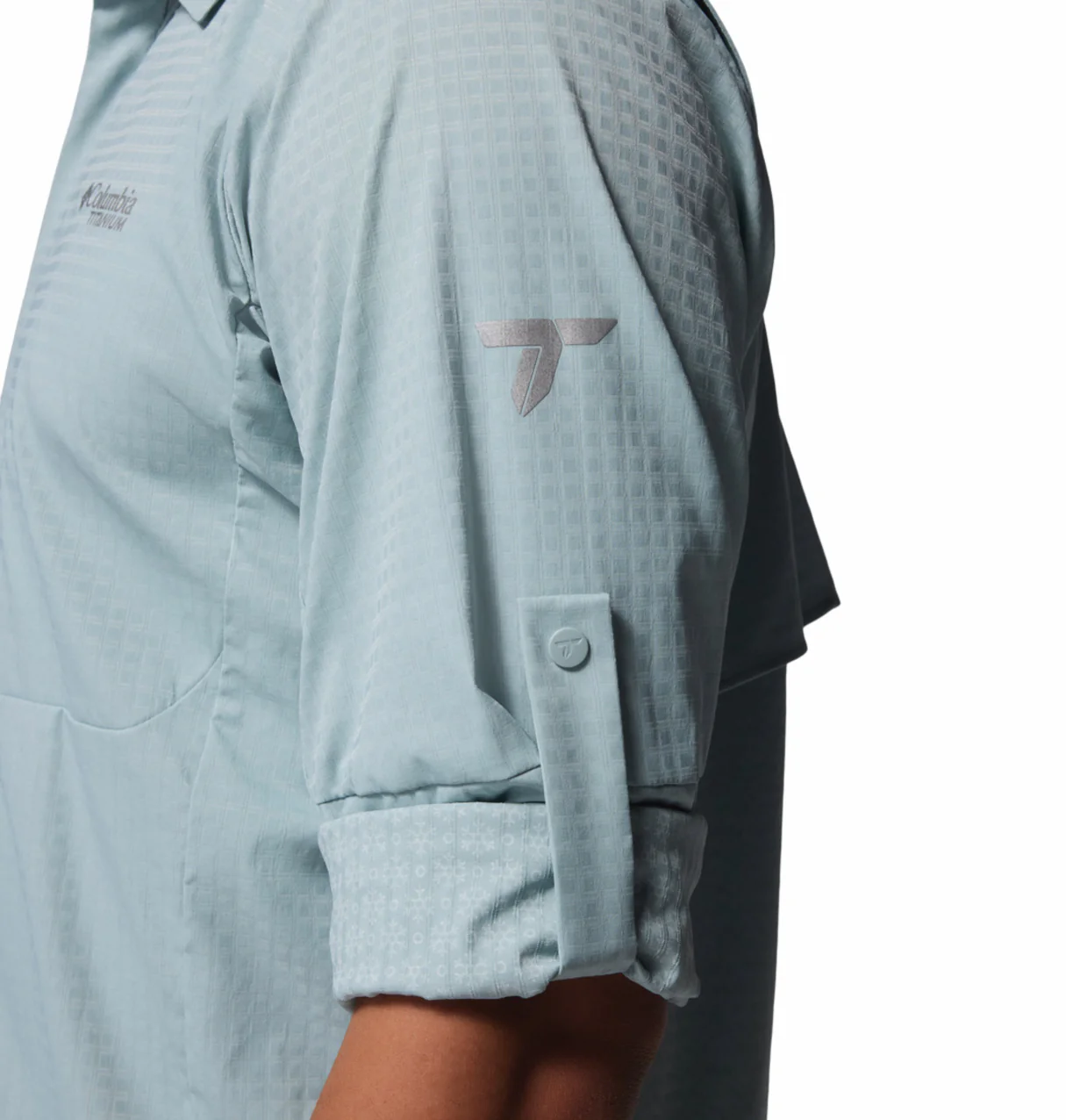 Columbia Men Blue Omni-Freeze Ridge Ascent Long Sleeve Shirt - Image 8