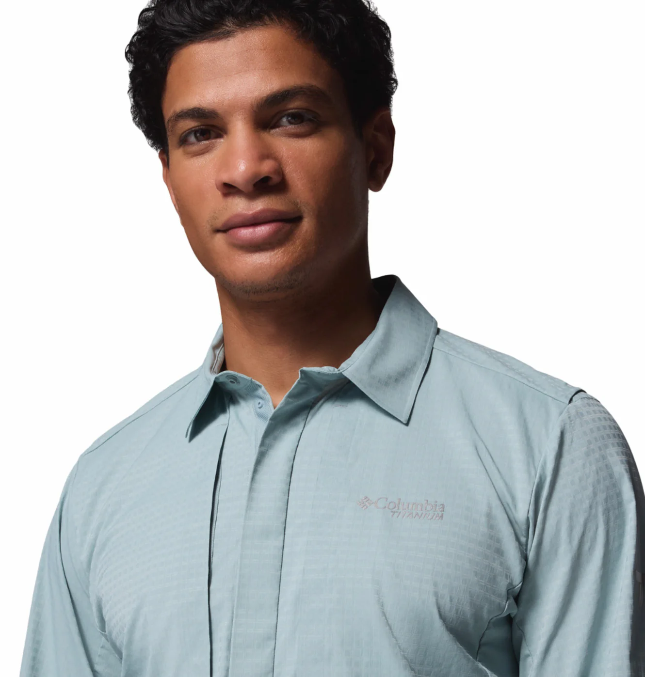 Columbia Men Blue Omni-Freeze Ridge Ascent Long Sleeve Shirt - Image 9