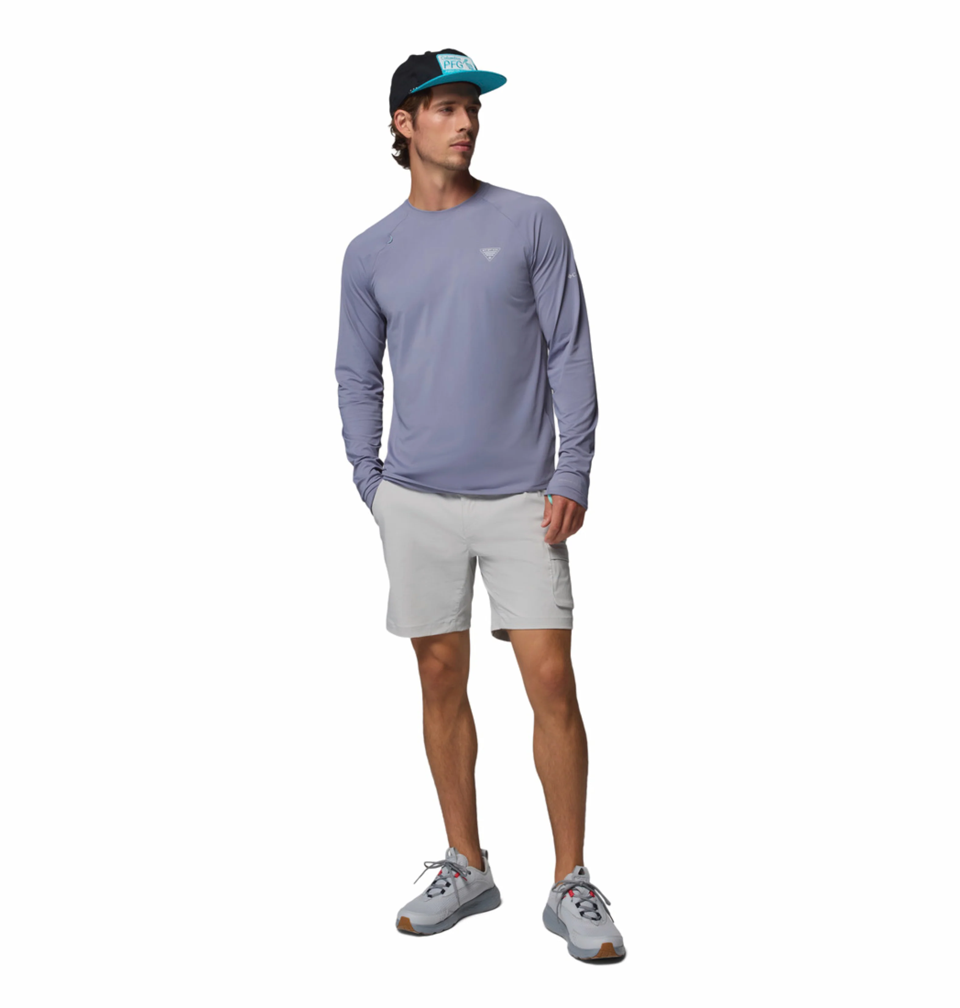 Columbia Men Blue Omni-Freeze Wild Cast Sun Tshirt - Image 6