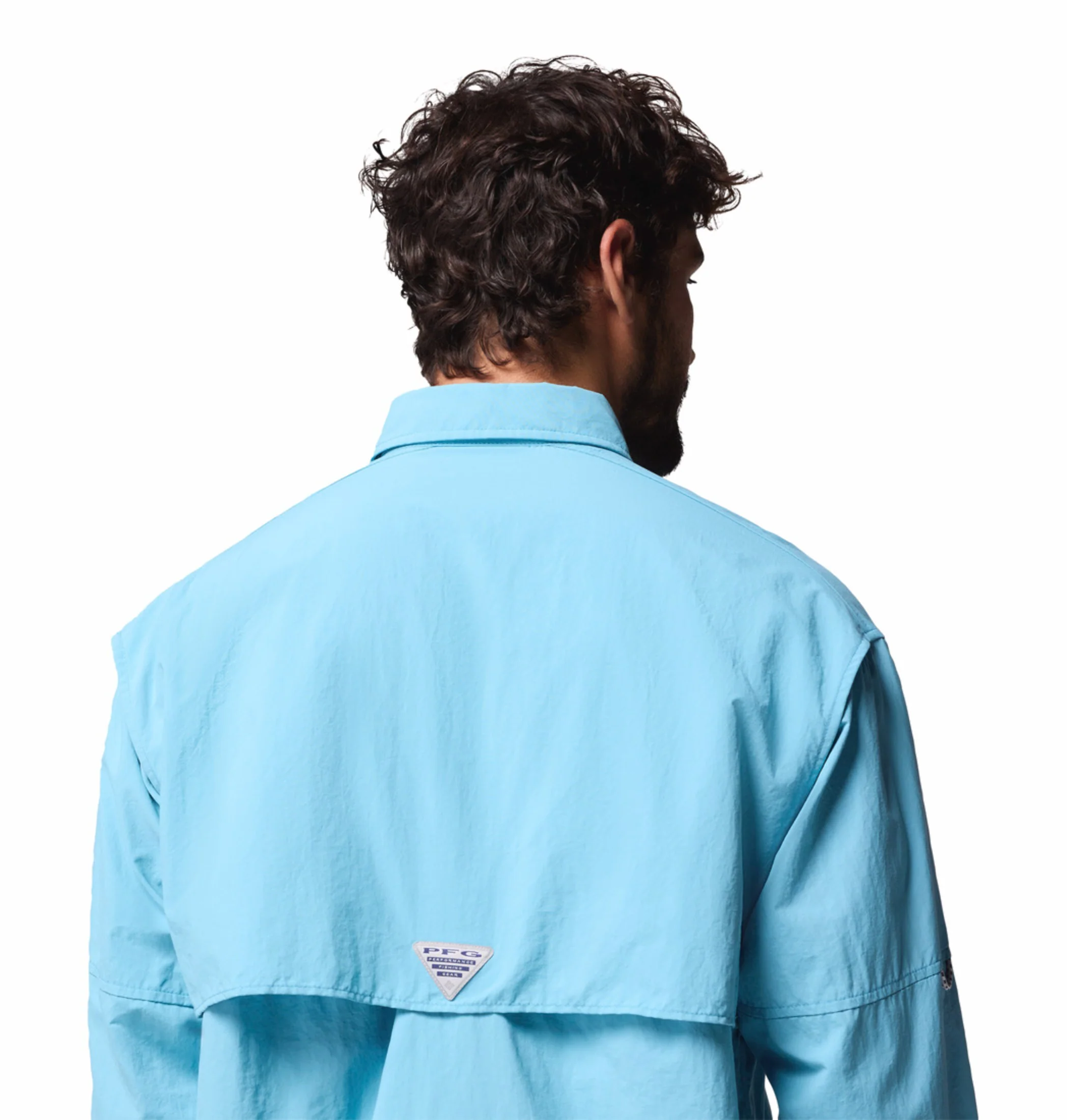 Columbia Men Blue Omni-Shade Bahama II Long Sleeve Shirt - Image 10