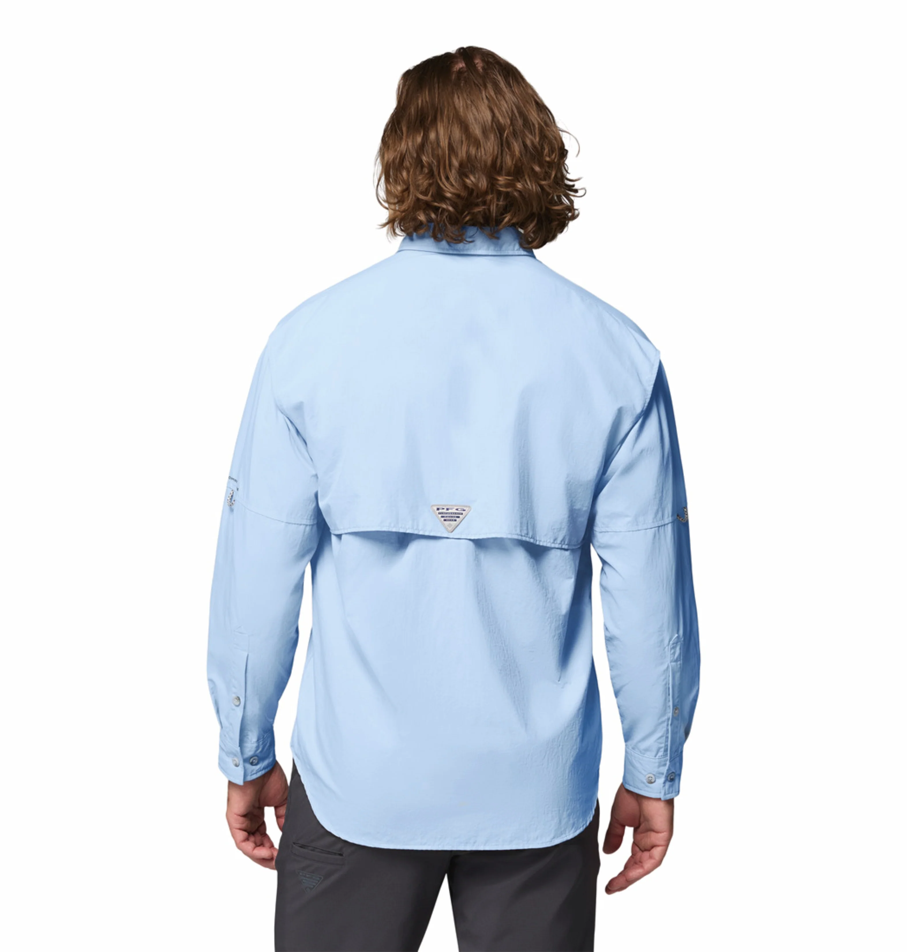 Columbia Men Blue Omni-Shade Bahama II Long Sleeve Shirt - Image 4