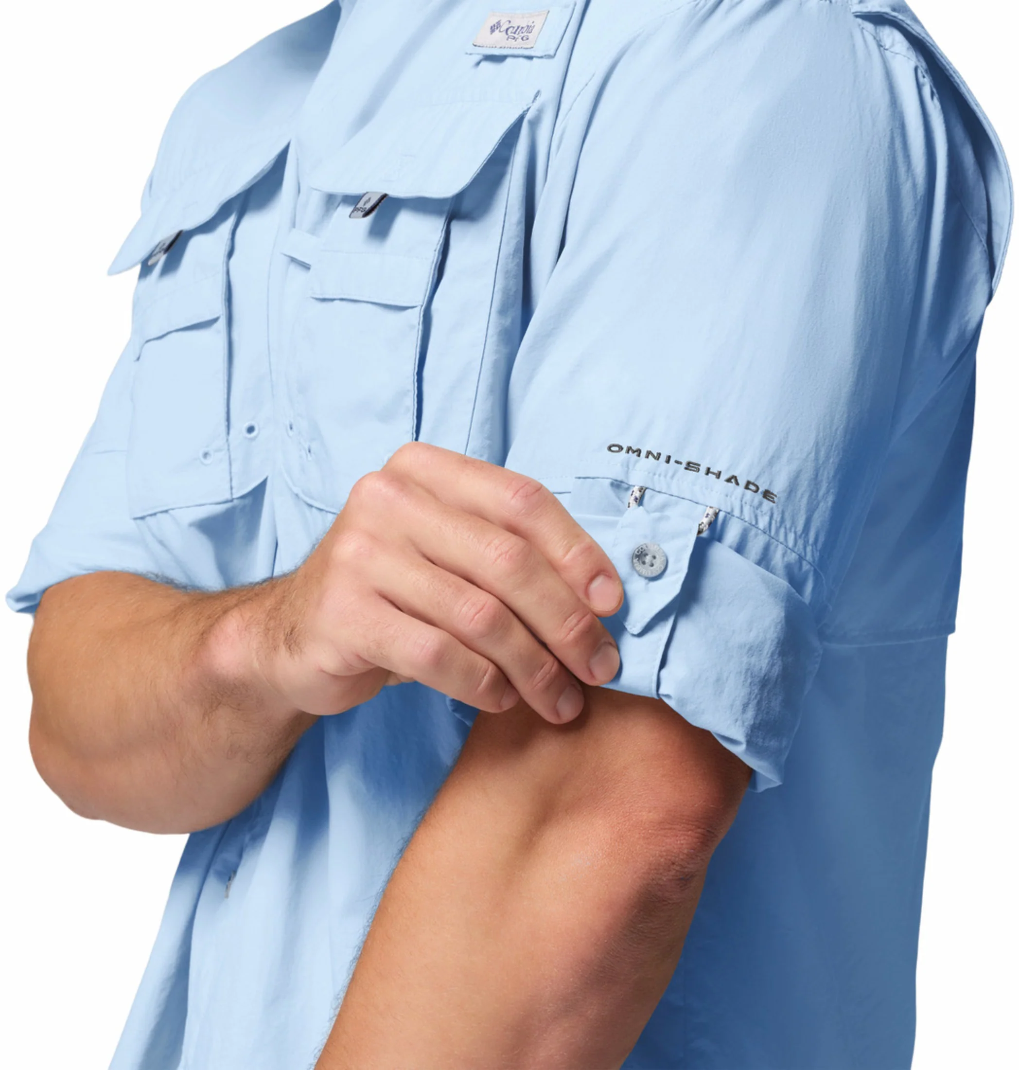 Columbia Men Blue Omni-Shade Bahama II Long Sleeve Shirt - Image 8