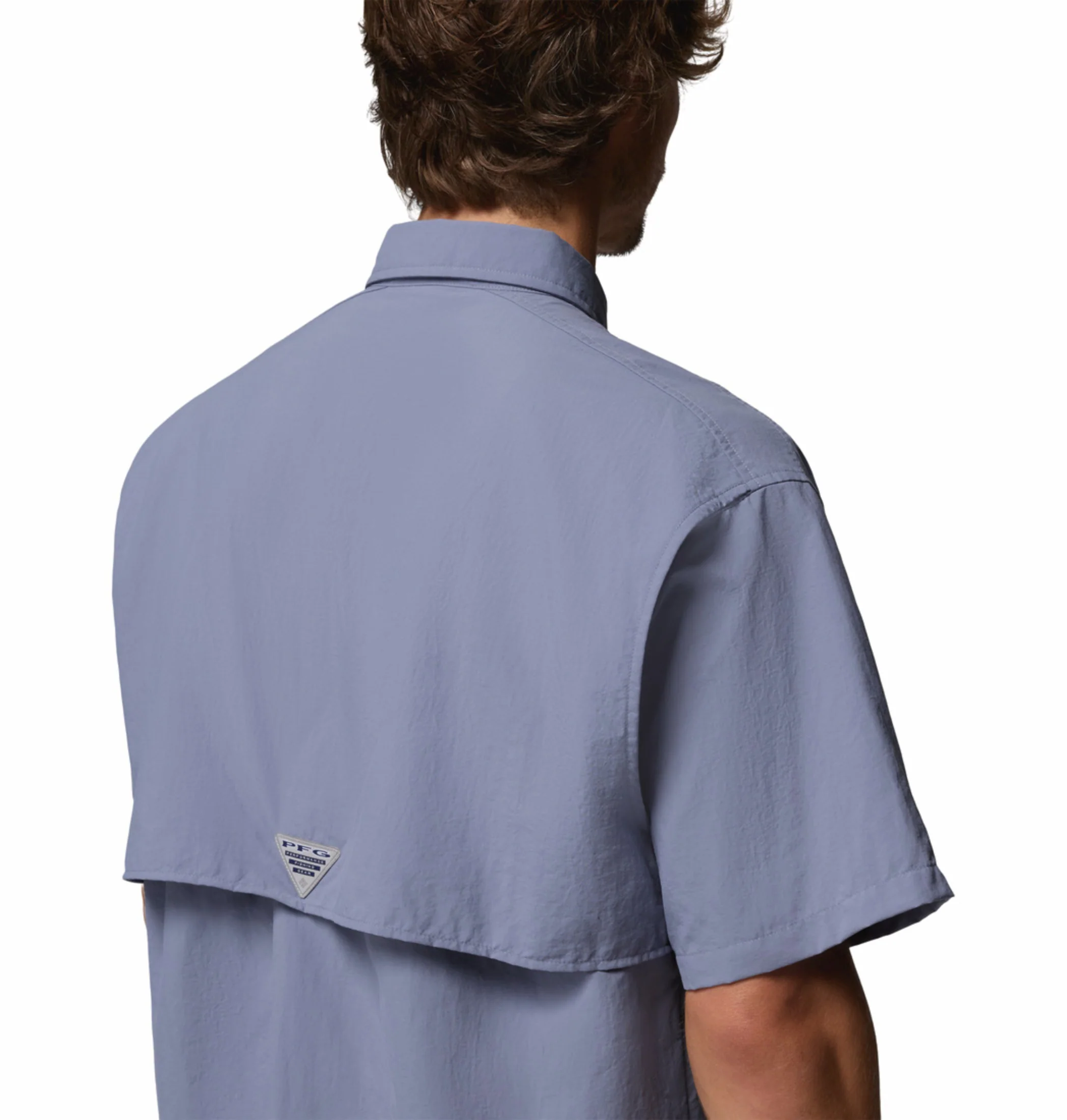 Columbia Men Blue Omni-Shade Bahama II Short Sleeve Shirt - Image 8
