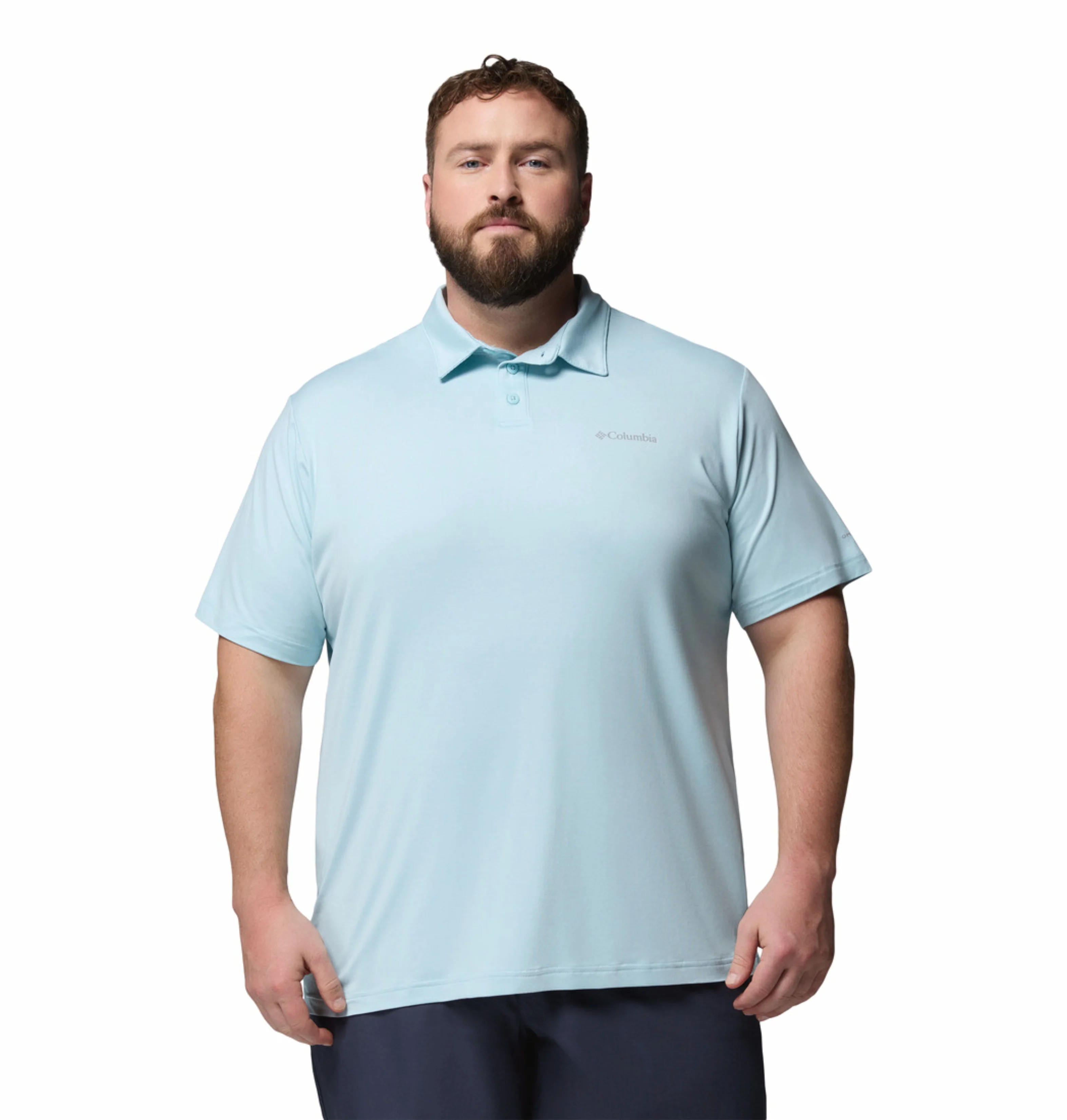 Columbia Men Blue Omni-Shade Parsons Point Polo Tshirt