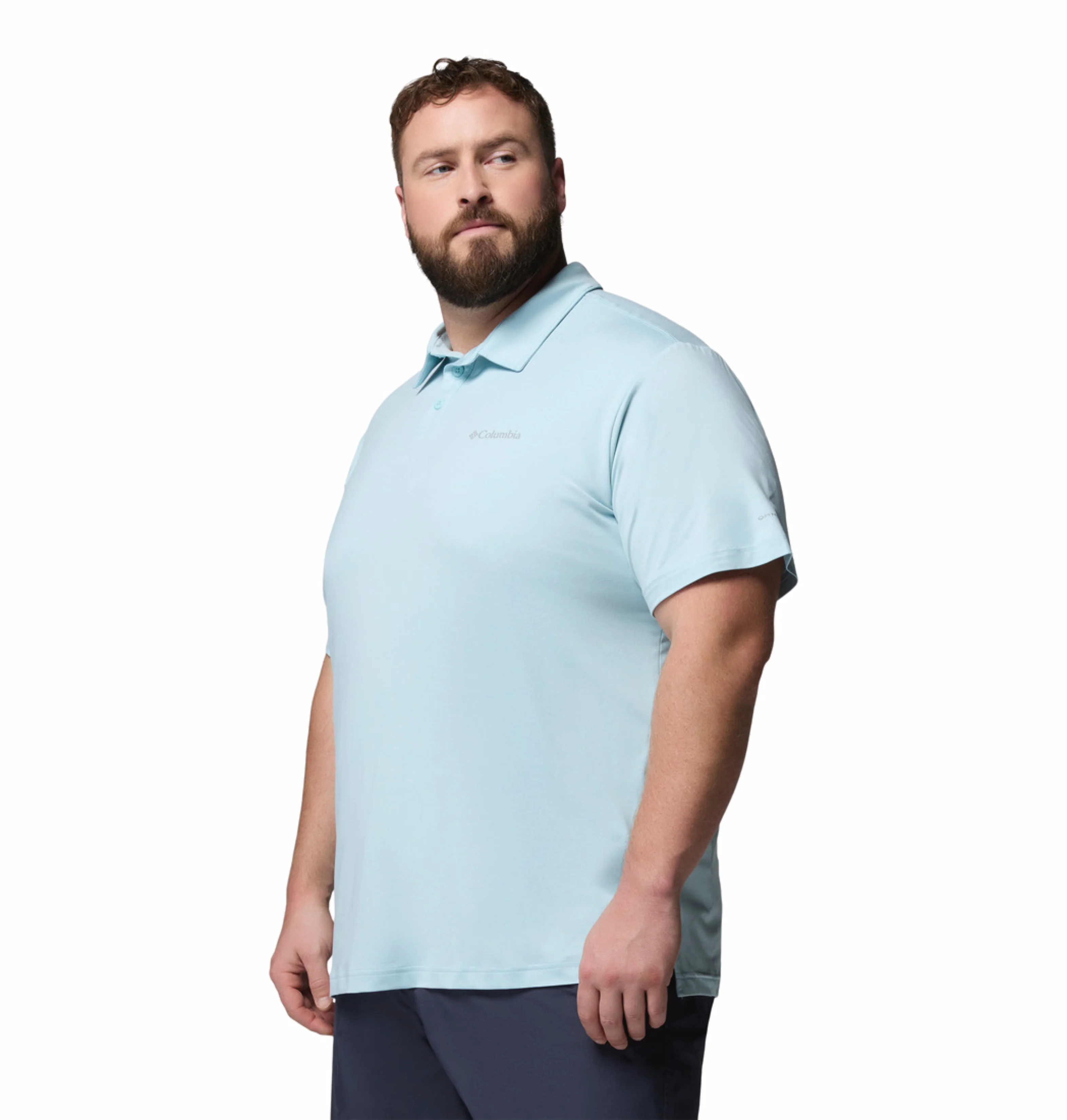 Columbia Men Blue Omni-Shade Parsons Point Polo Tshirt - Image 3
