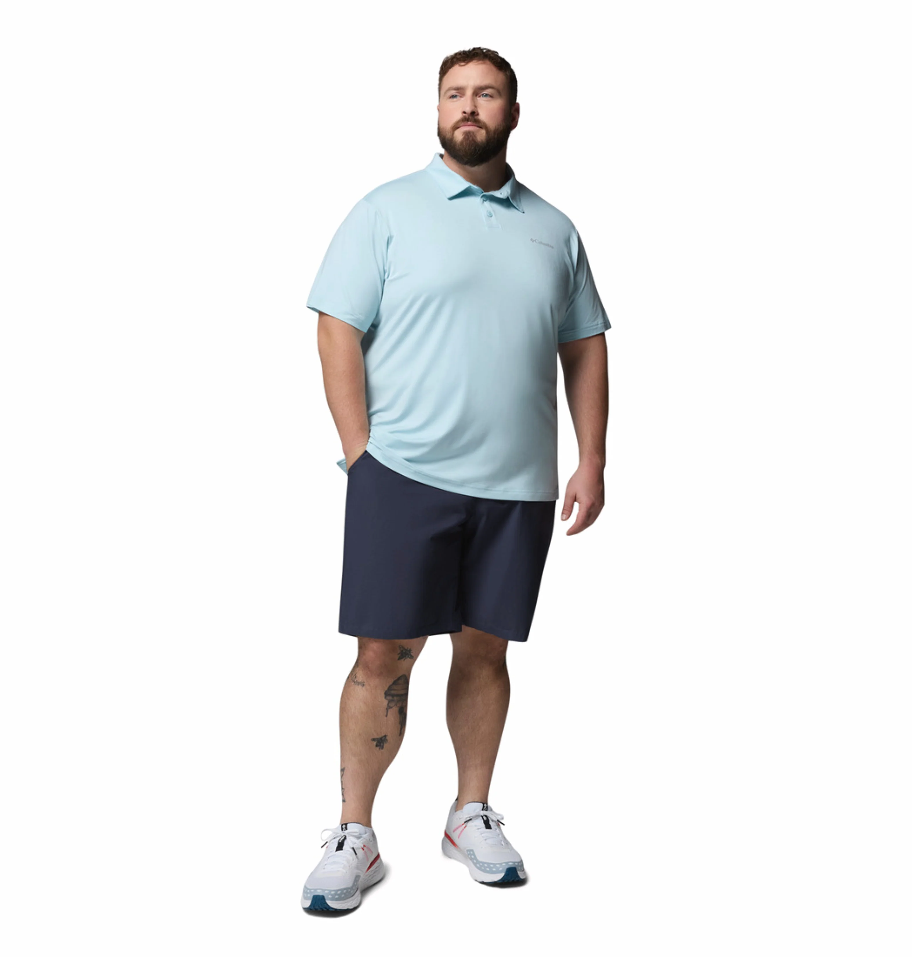 Columbia Men Blue Omni-Shade Parsons Point Polo Tshirt - Image 5