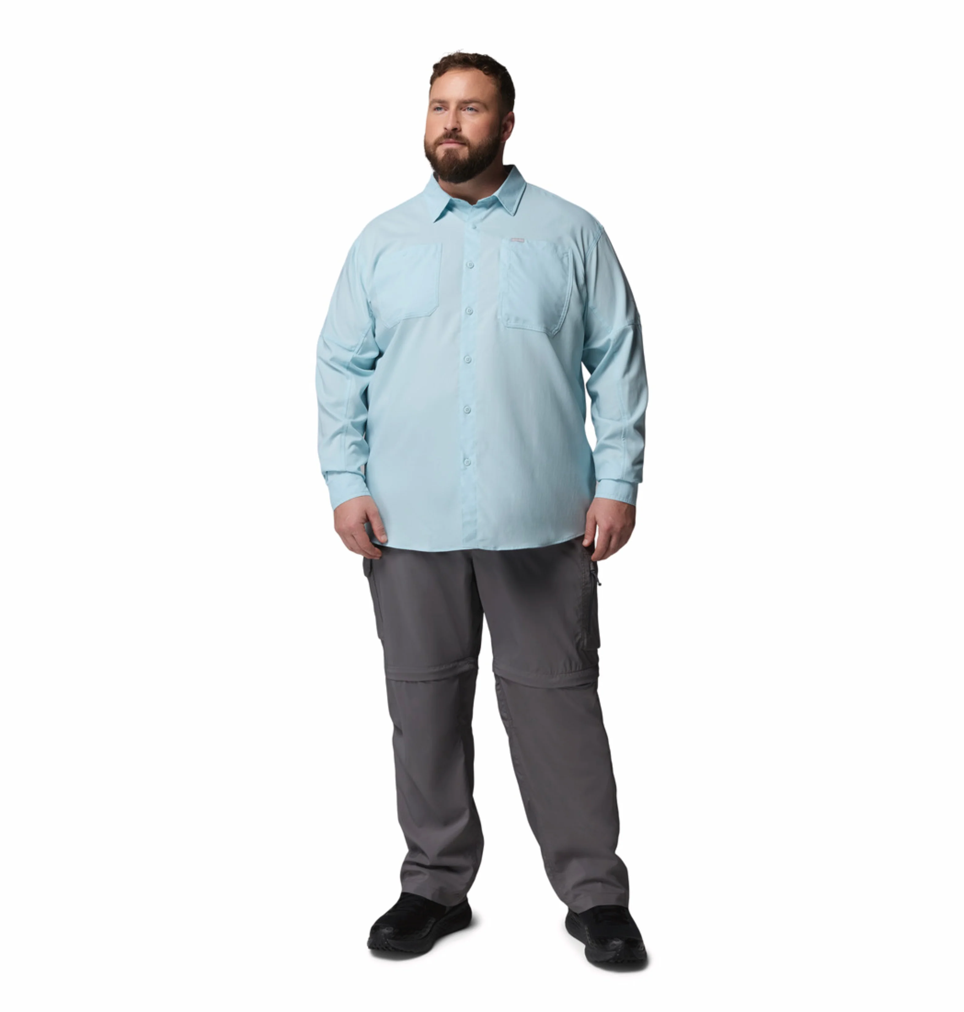 Columbia Men Blue Omni-Shade Silver Ridge Utility II Long Sleeve Shirt - Image 6