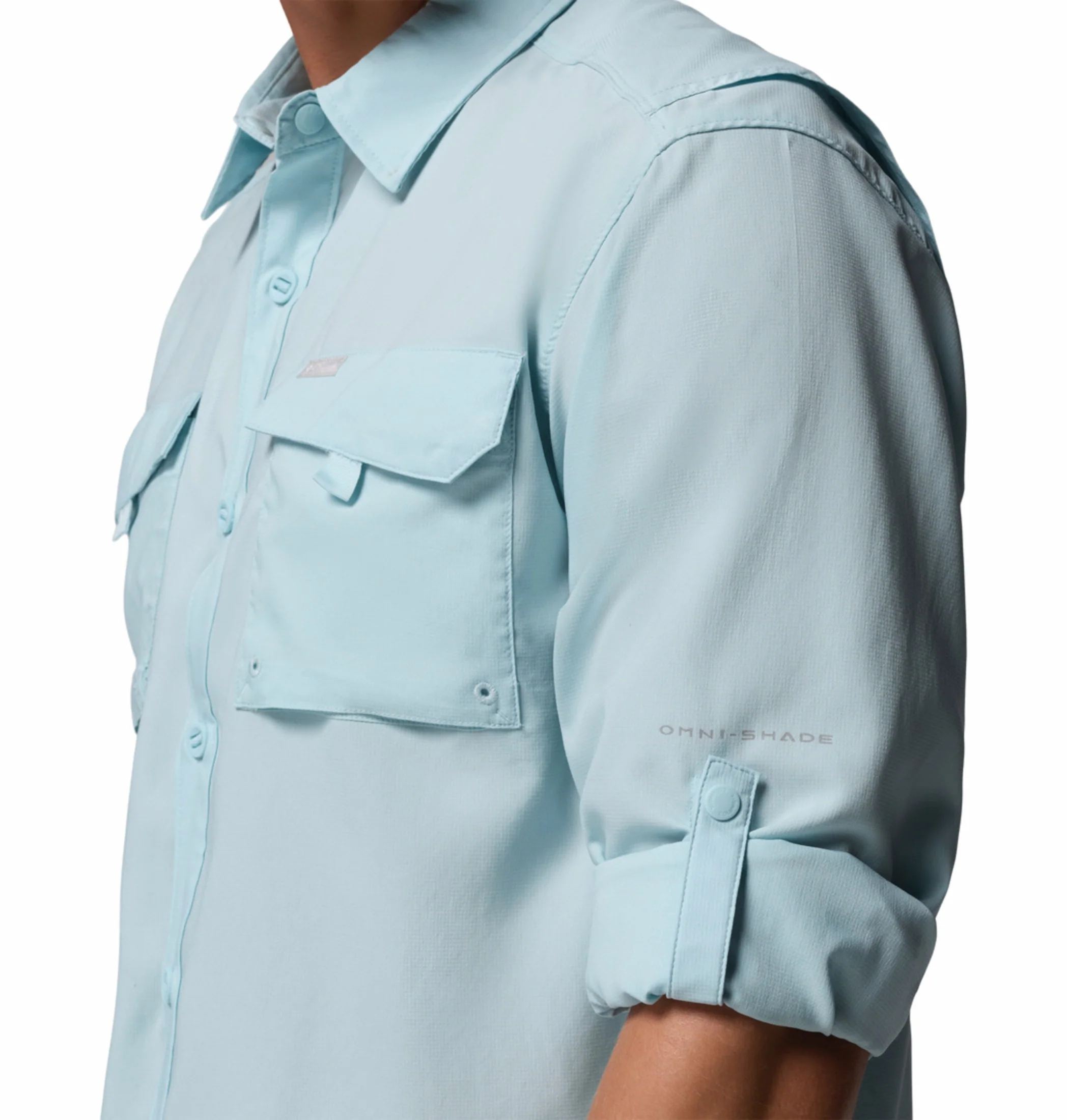 Columbia Men Blue Omni-Shade Silver Ridge Utility II Long Sleeve Shirt - Image 7