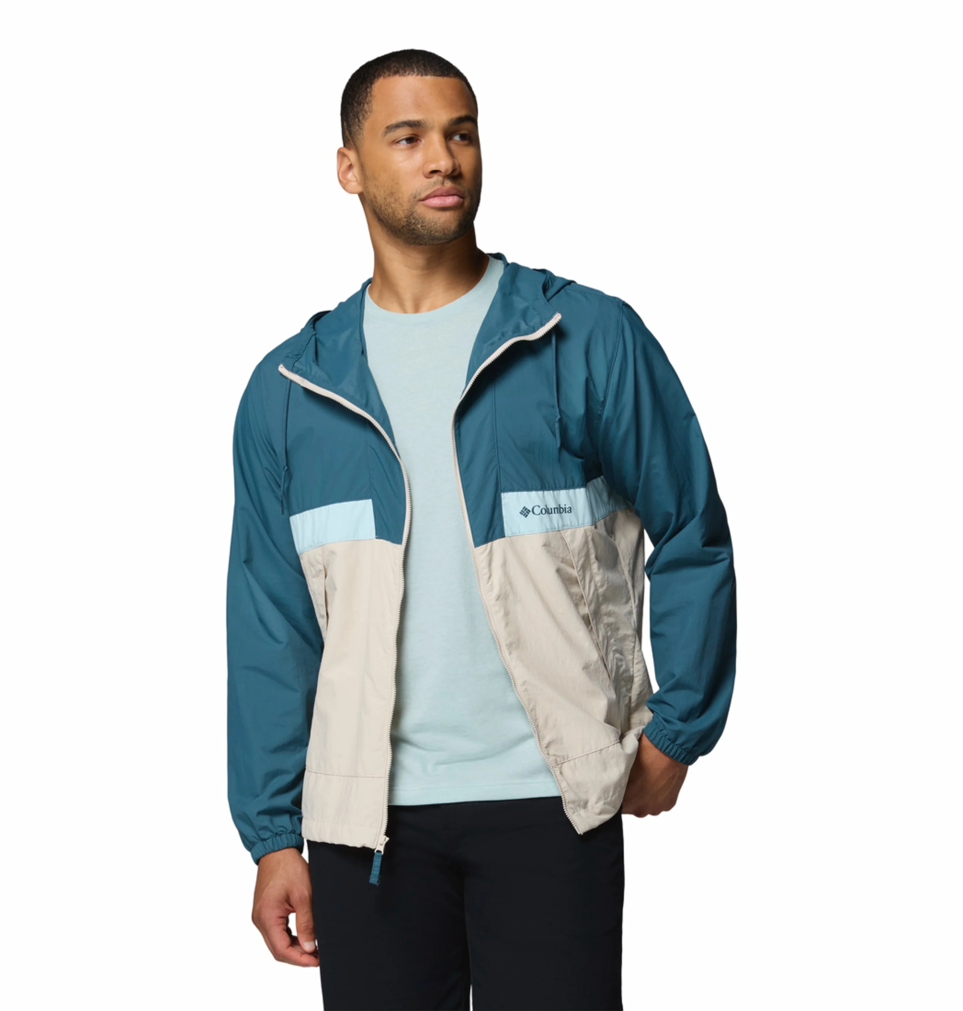 Columbia Men Blue Omni-Shade Spire Valley Windbreaker - Image 6
