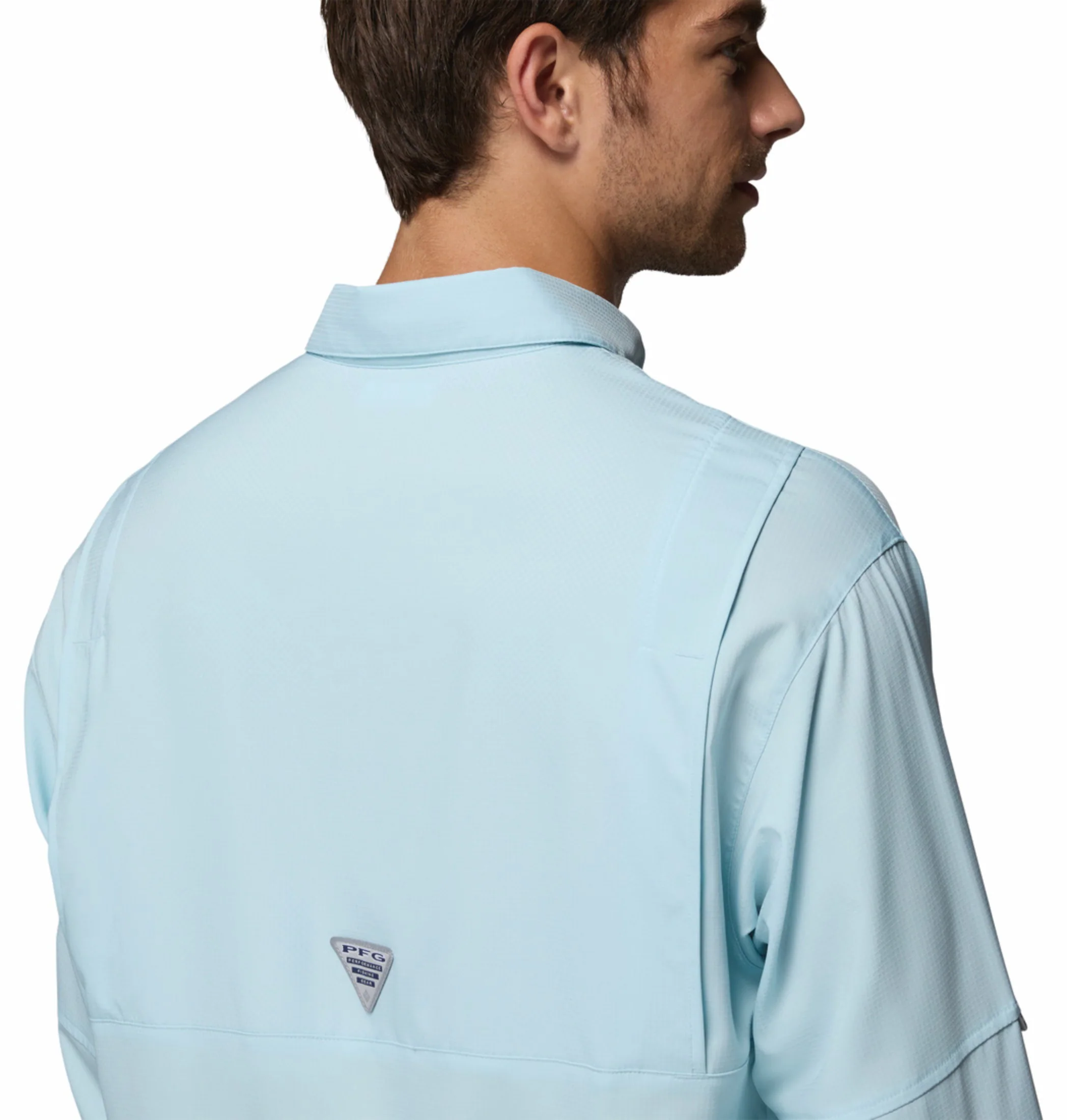 Columbia Men Blue Omni-Shade Tamiami II Long Sleeve Shirt - Image 10