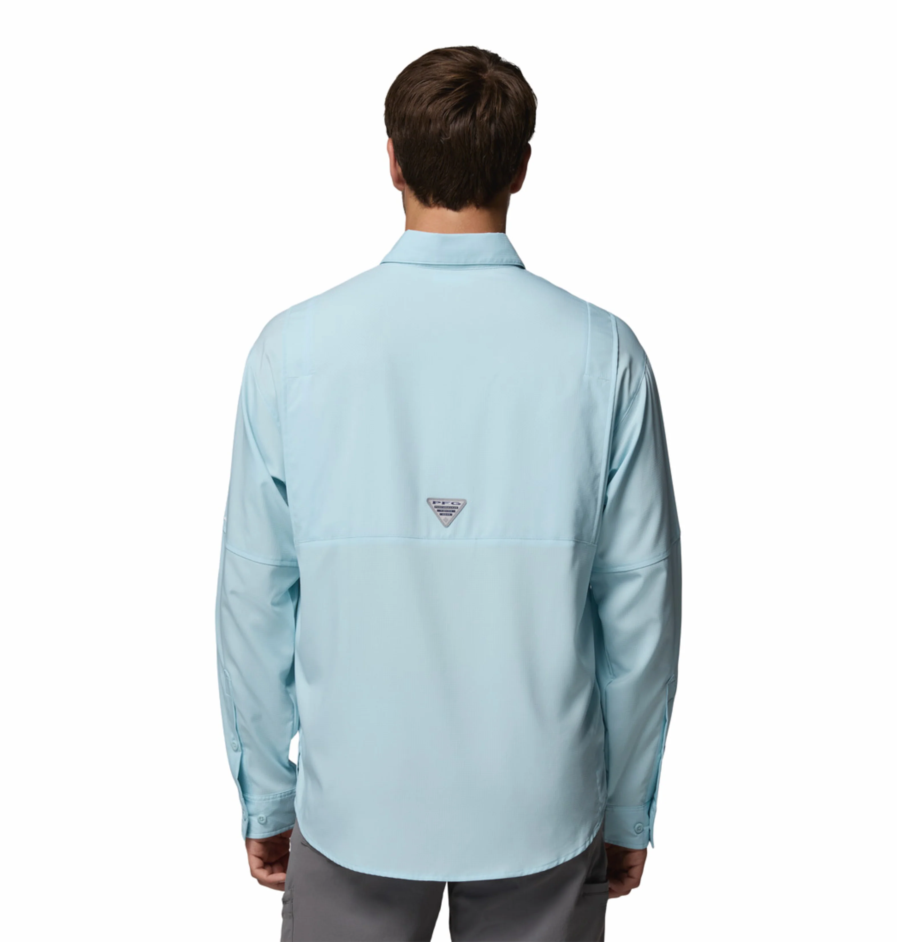 Columbia Men Blue Omni-Shade Tamiami II Long Sleeve Shirt - Image 4