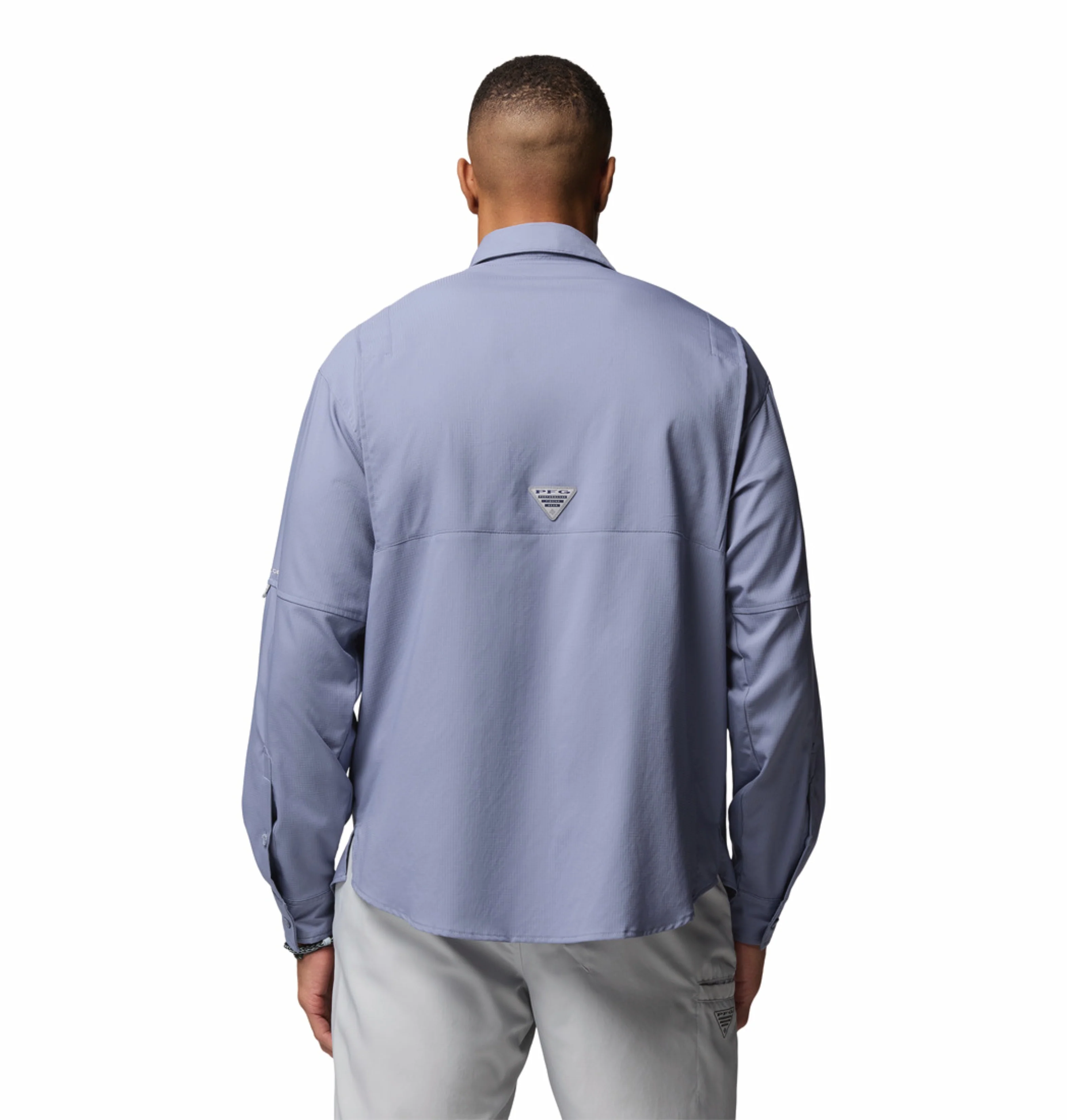 Columbia Men Blue Omni-Shade Tamiami II Long Sleeve Shirt - Image 4