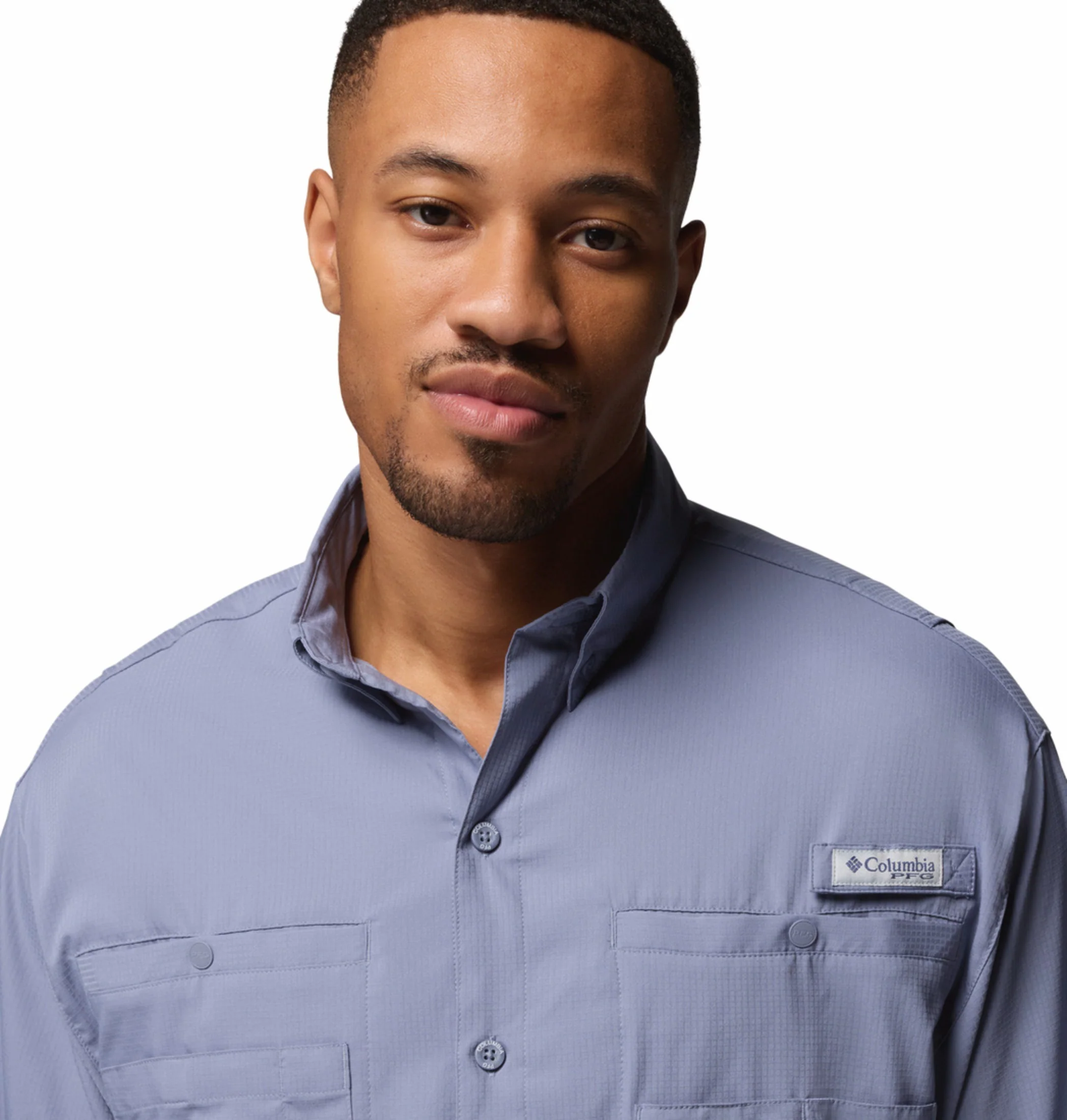 Columbia Men Blue Omni-Shade Tamiami II Long Sleeve Shirt - Image 9