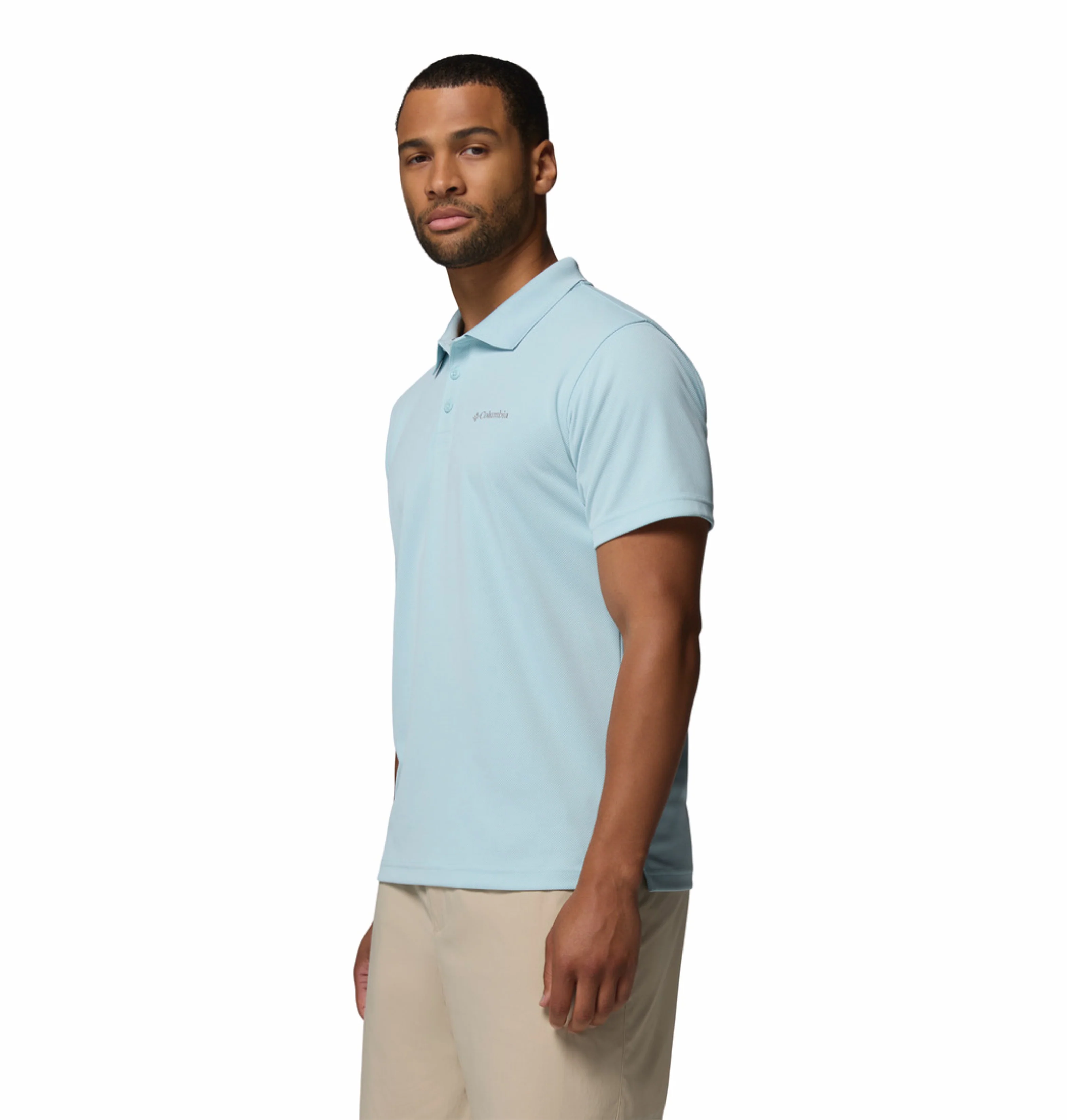 Columbia Men Blue Omni-Shade Utilizer Polo Tshirt - Image 5