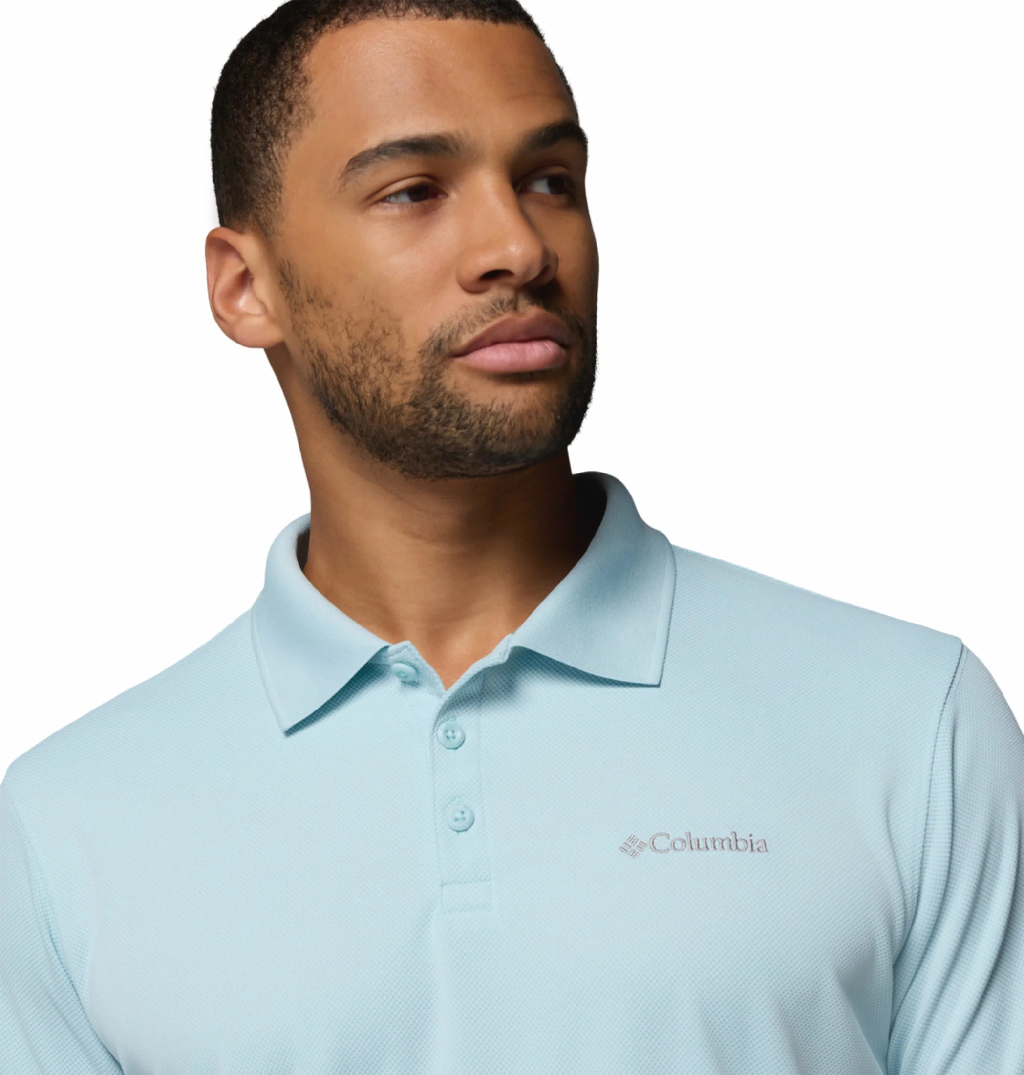 Columbia Men Blue Omni-Shade Utilizer Polo Tshirt - Image 6