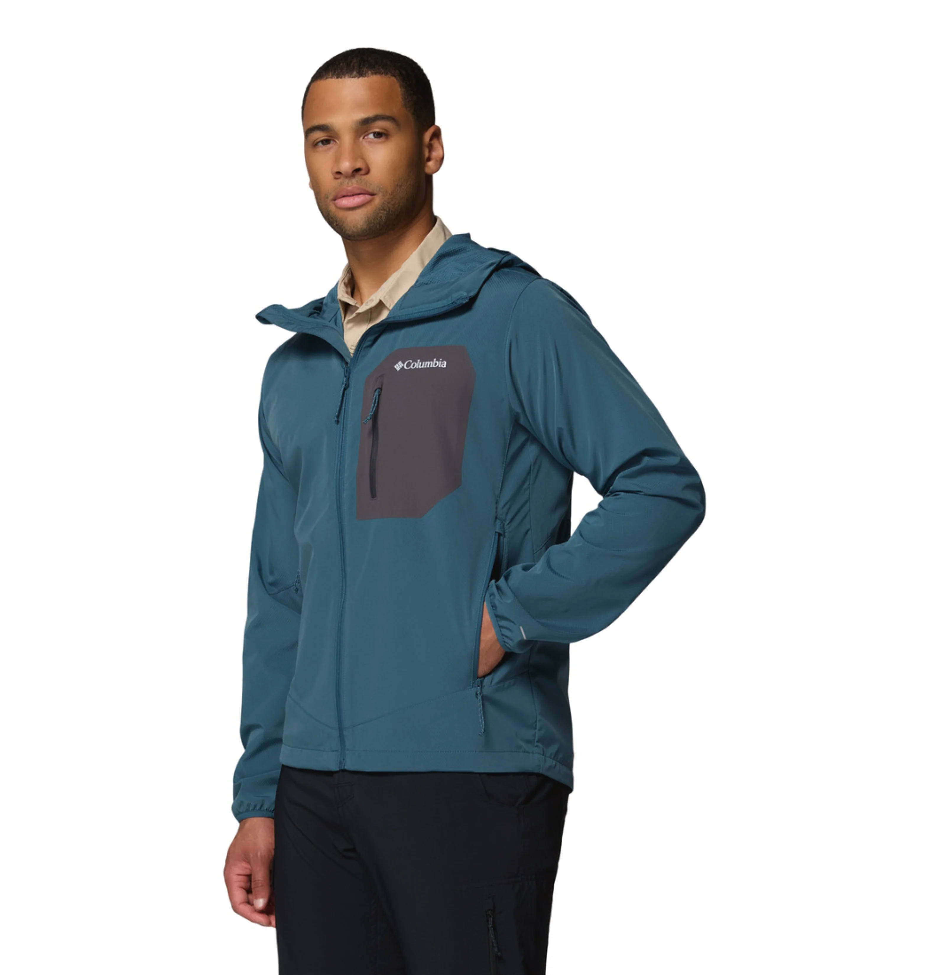 Columbia Men Blue Omni-Shield Tall Heights III Soft Shell Jacket - Image 5