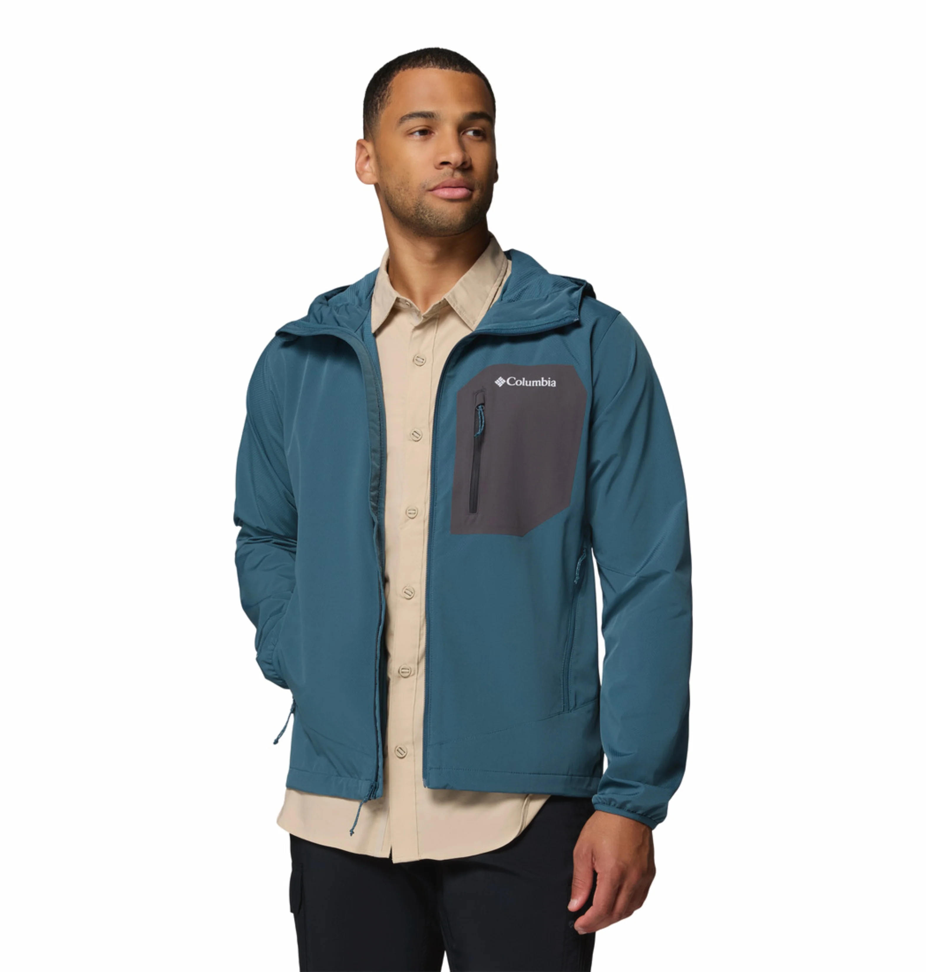Columbia Men Blue Omni-Shield Tall Heights III Soft Shell Jacket - Image 7