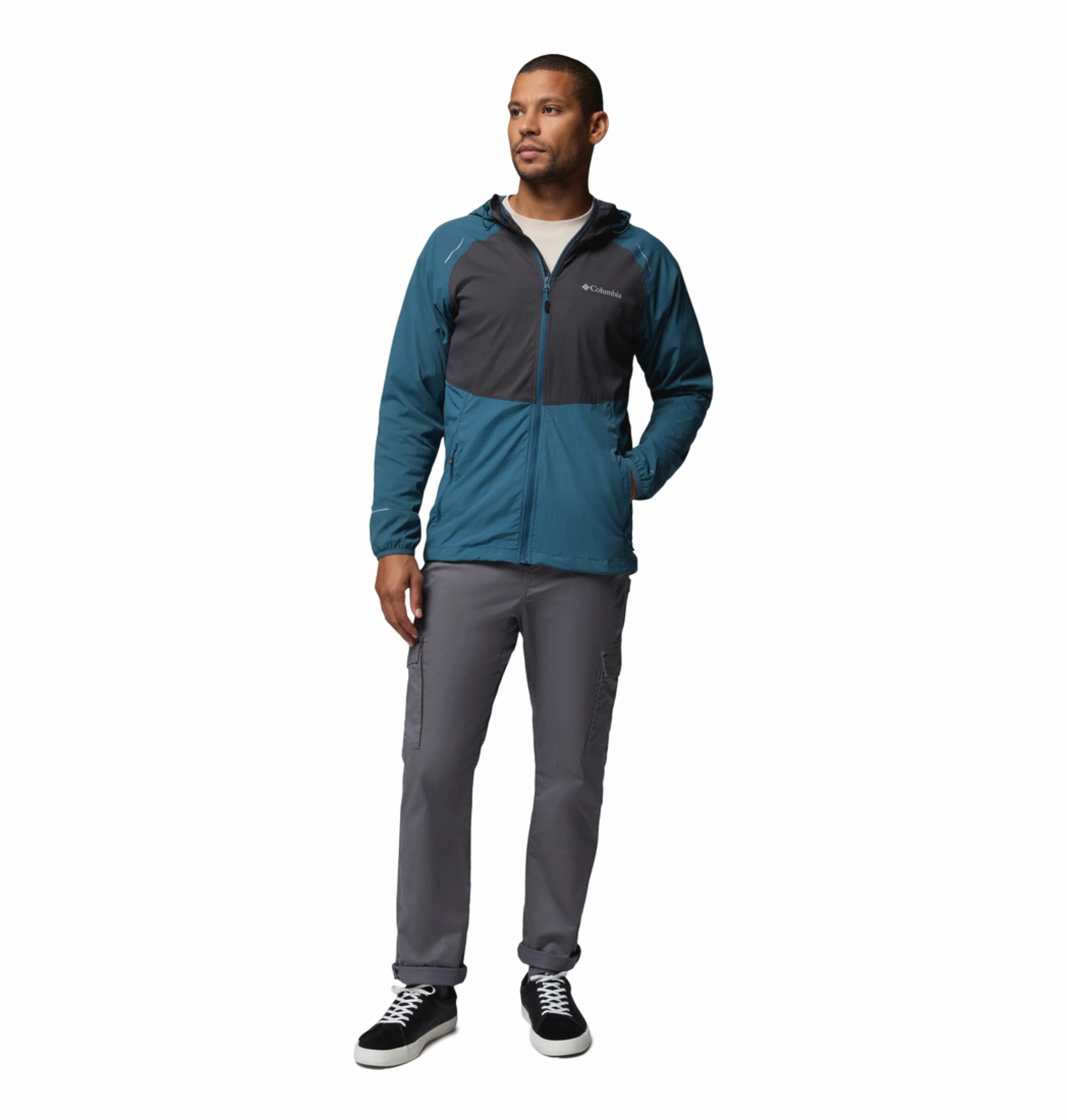 Columbia Men Blue Omni-Shield Tech II Windbreaker - Image 6