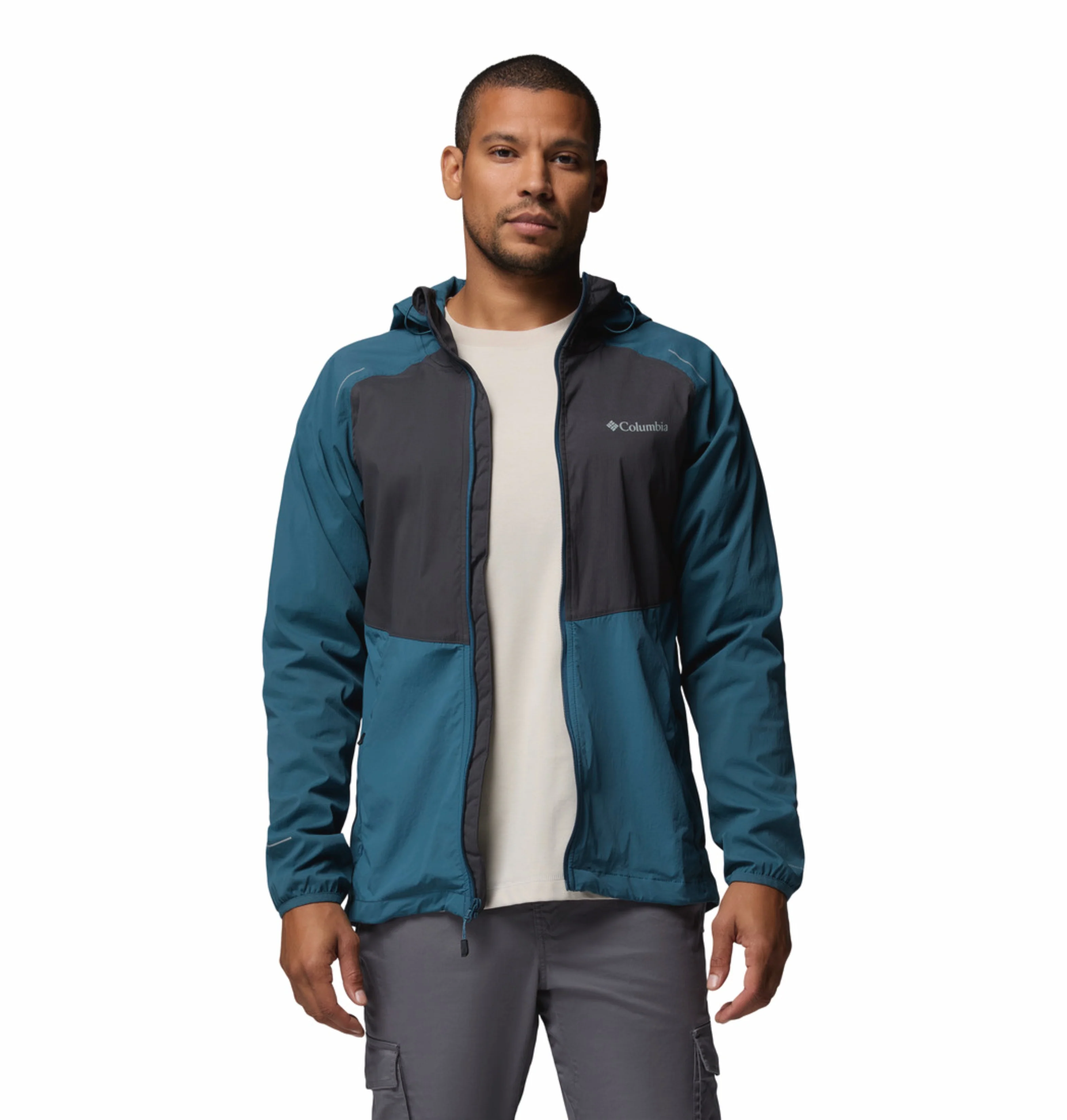 Columbia Men Blue Omni-Shield Tech II Windbreaker - Image 7