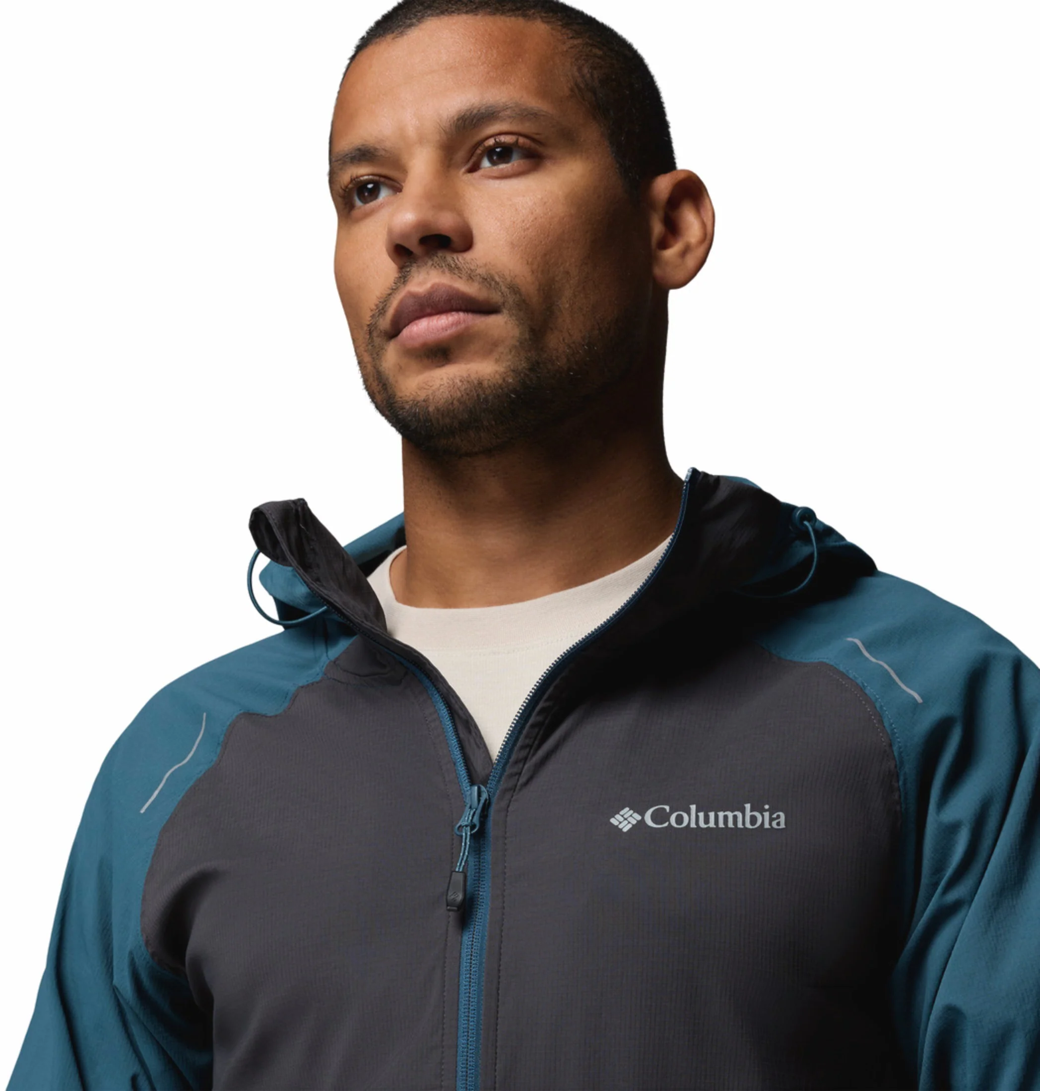Columbia Men Blue Omni-Shield Tech II Windbreaker - Image 8