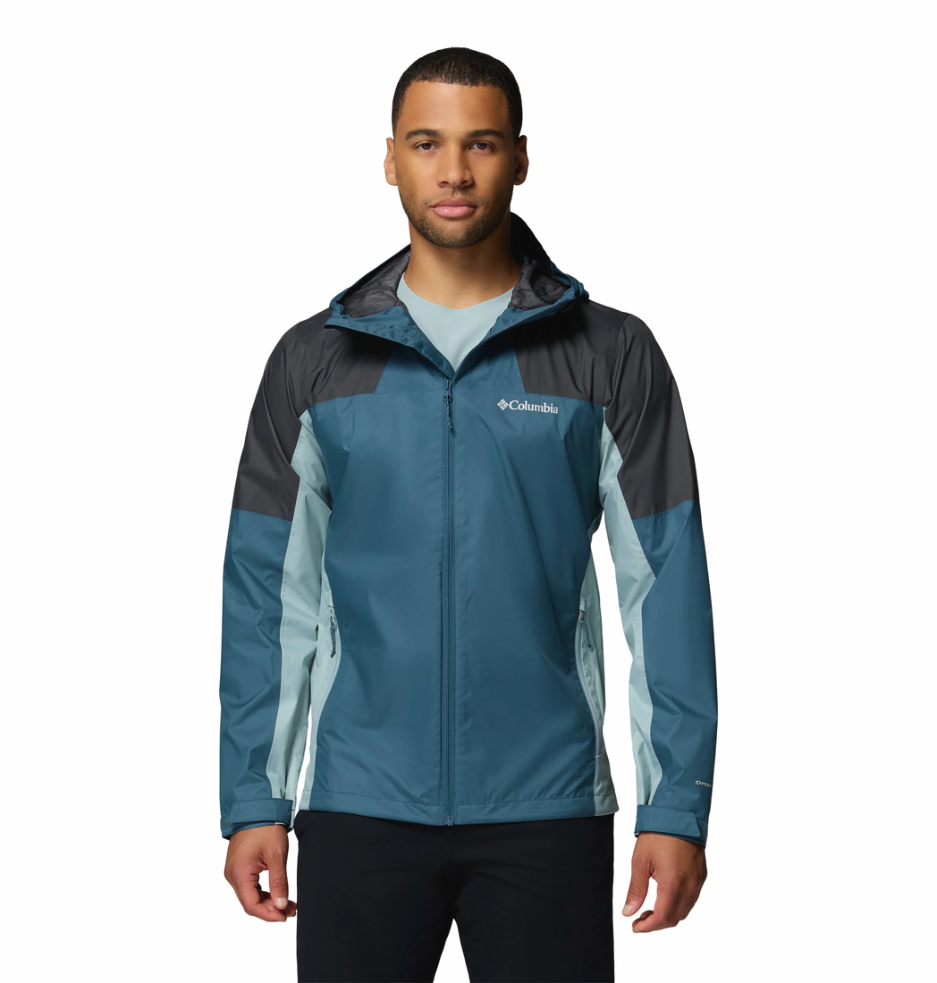 Columbia Men Blue Omni-Tech Inner Limits III Rain Jacket
