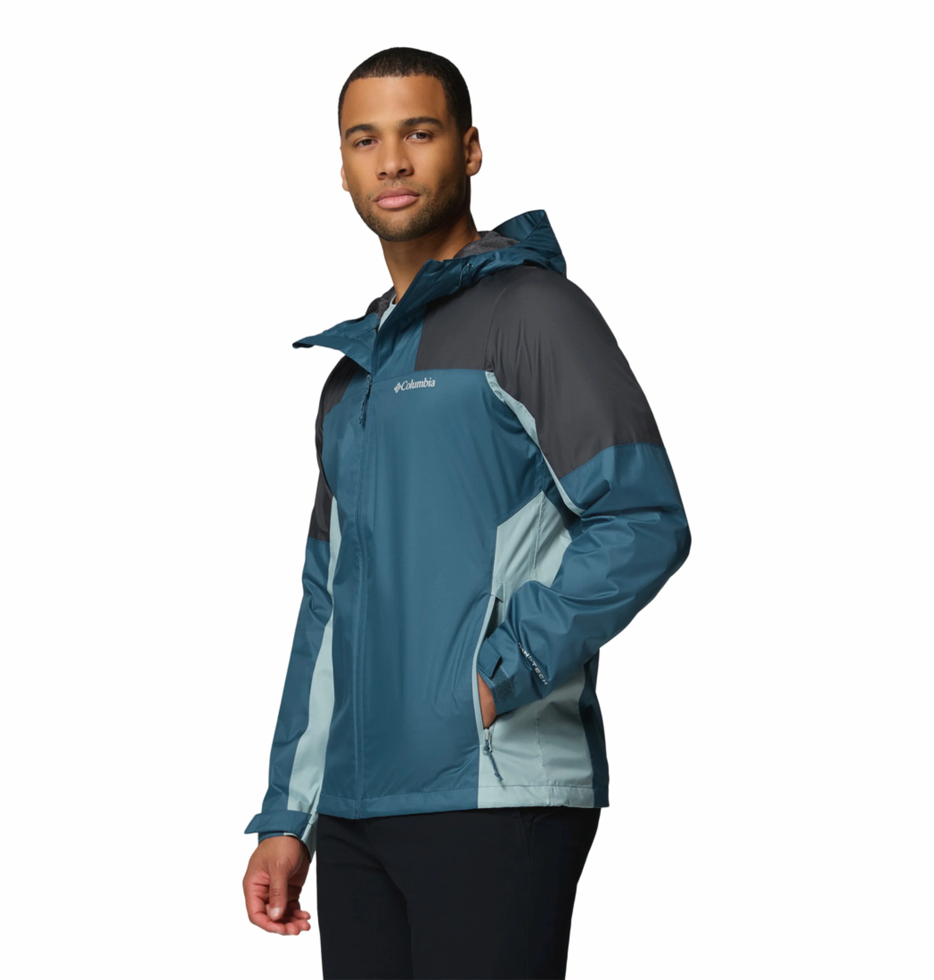 Columbia Men Blue Omni-Tech Inner Limits III Rain Jacket - Image 5