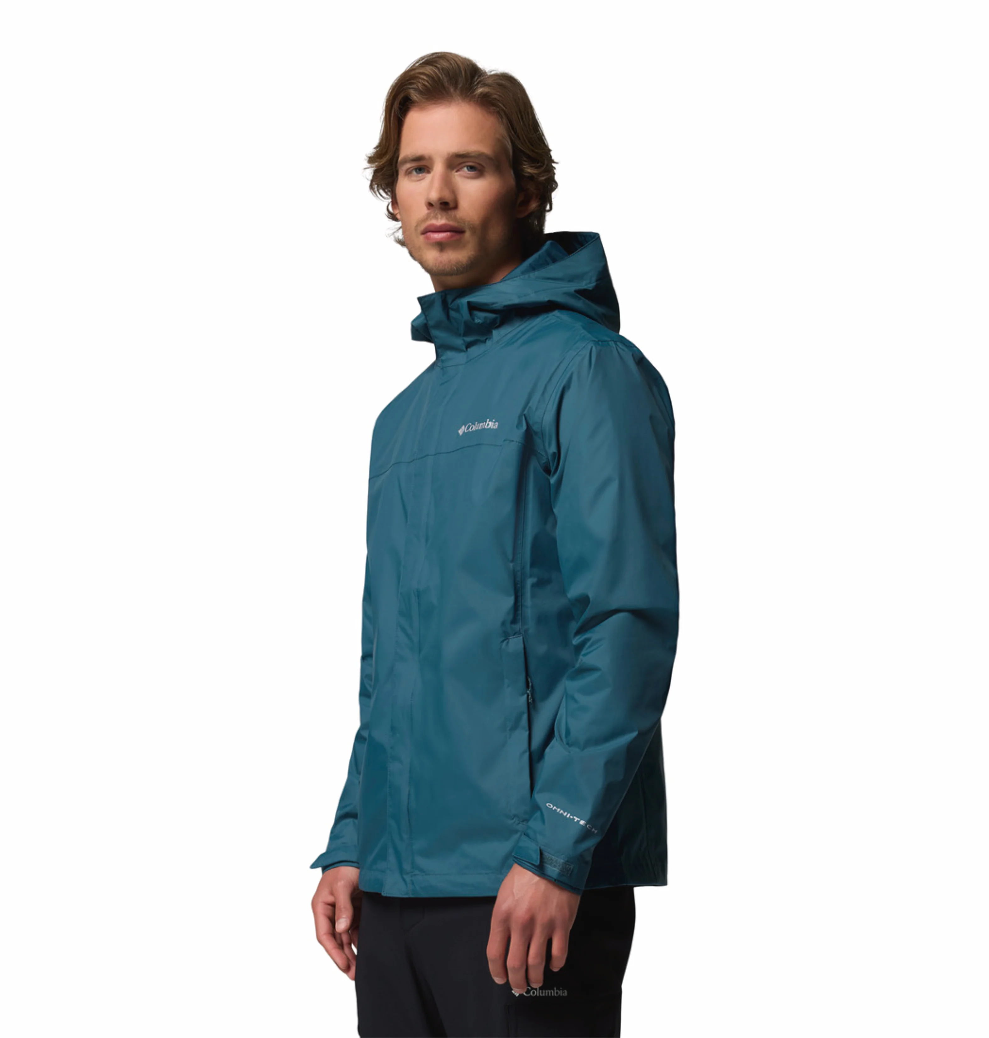 Columbia Men Blue Omni-Tech Watertight II Rain Jacket - Image 5