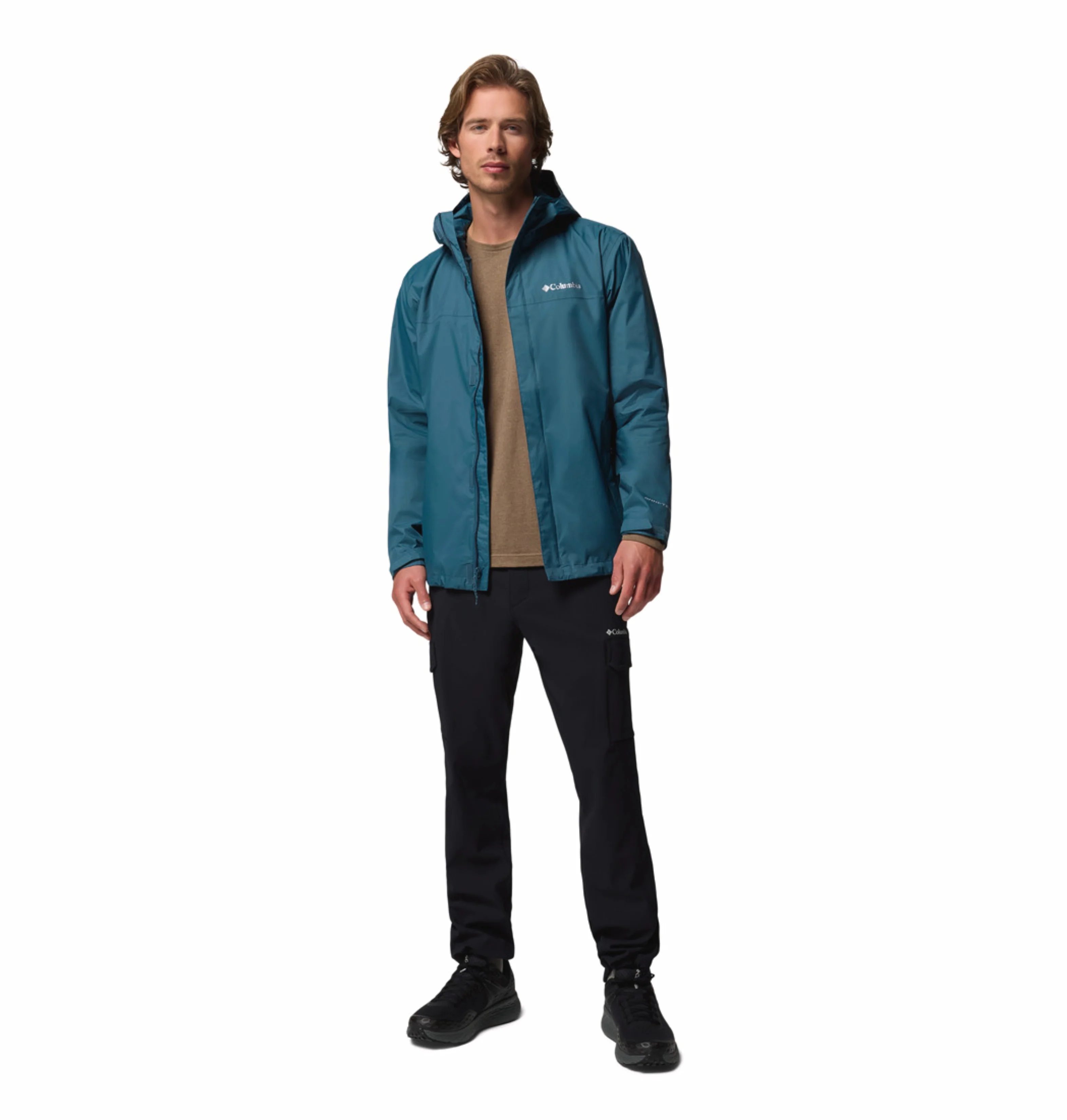 Columbia Men Blue Omni-Tech Watertight II Rain Jacket - Image 6